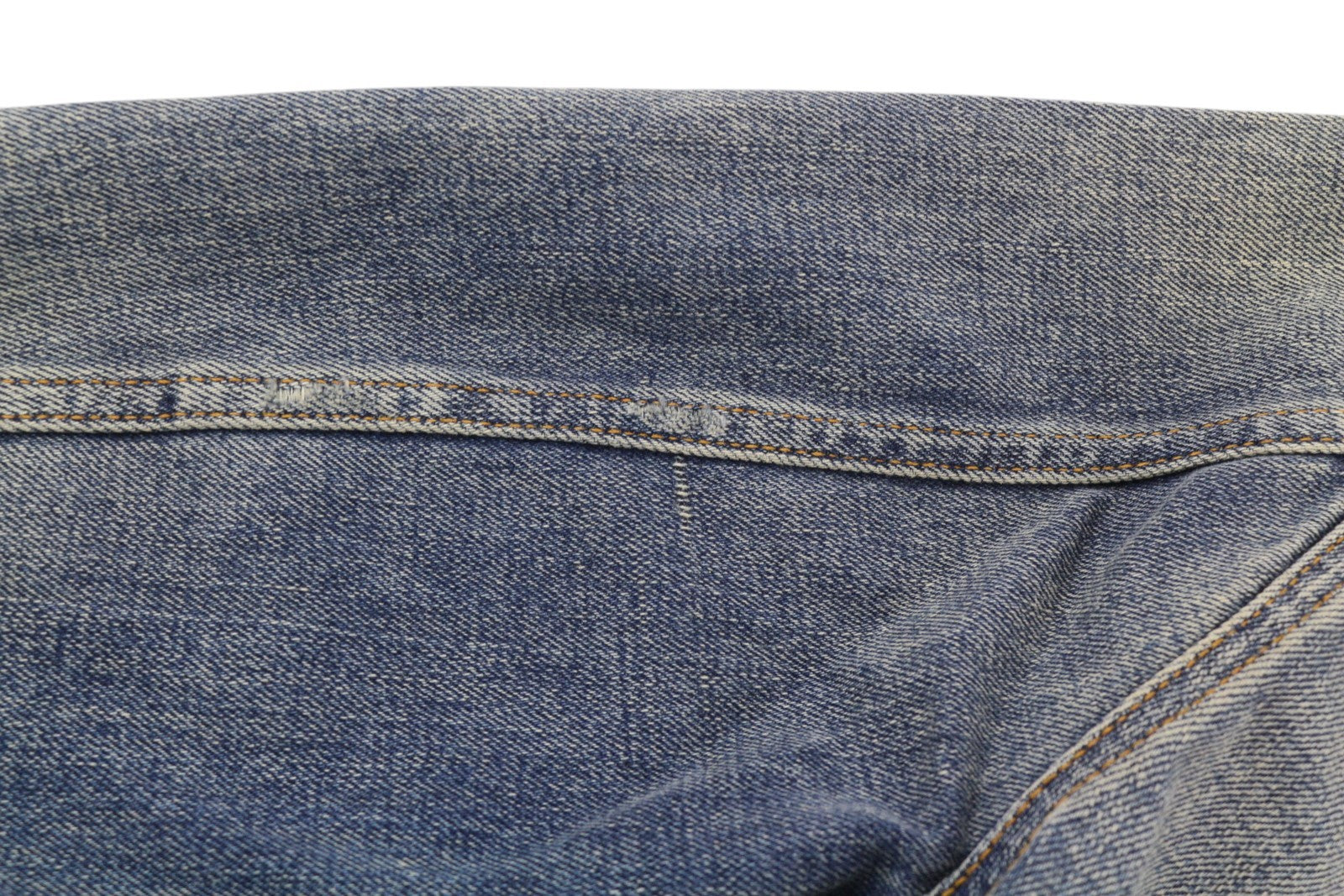 NUDIE JEANS Billy Men Jacket M Shimmering Indigo Faded Ripped Distress Blue