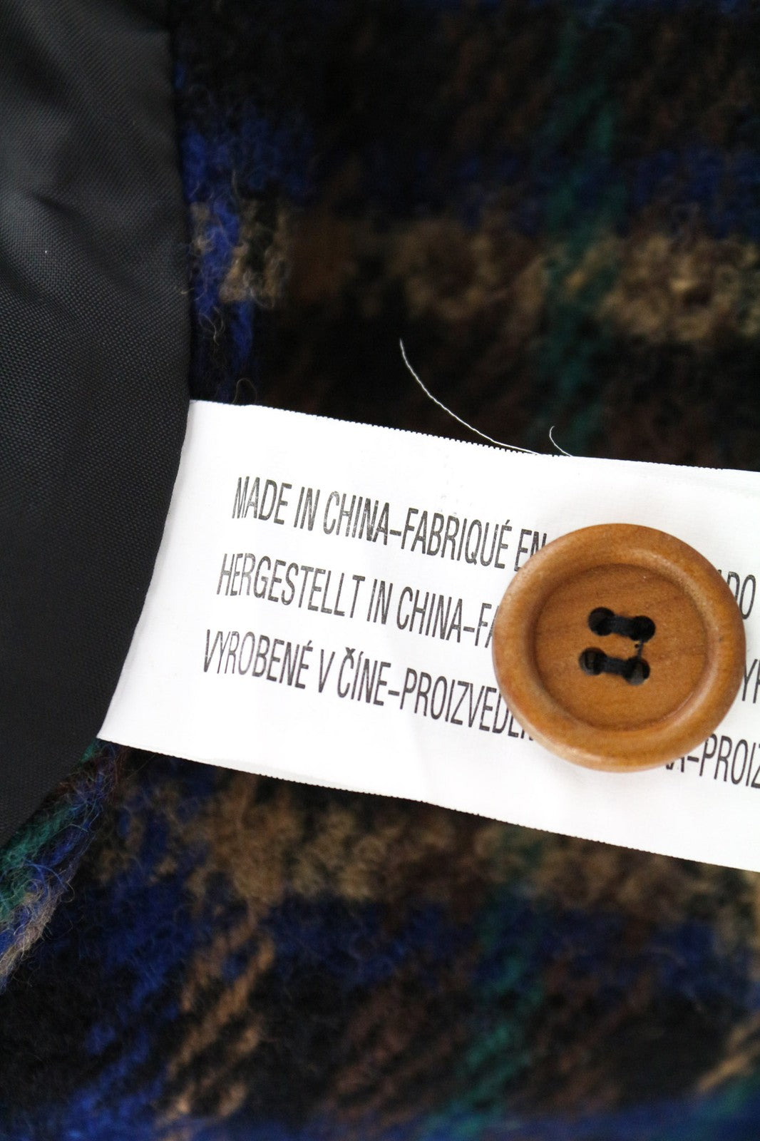 DESIGUAL moteriškas 40 dydžio mėlynas languotas ilgomis rankovėmis vilnos mišinio vienaeilis švarkas 