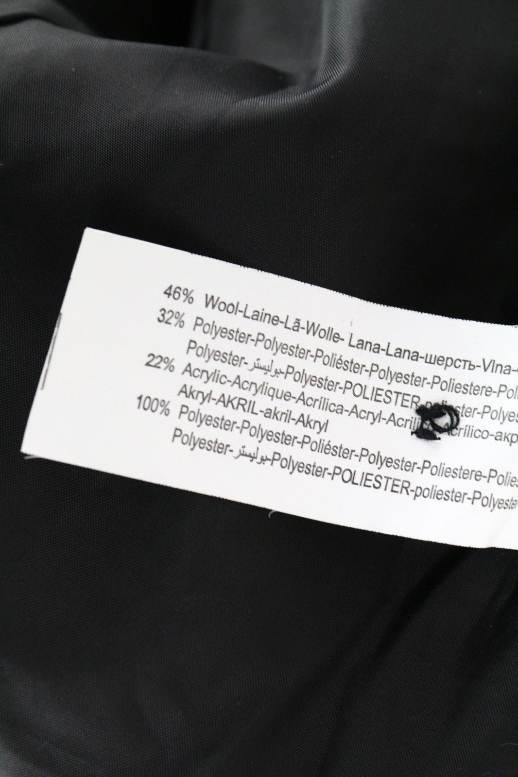 DESIGUAL moteriškas 40 dydžio mėlynas languotas ilgomis rankovėmis vilnos mišinio vienaeilis švarkas 