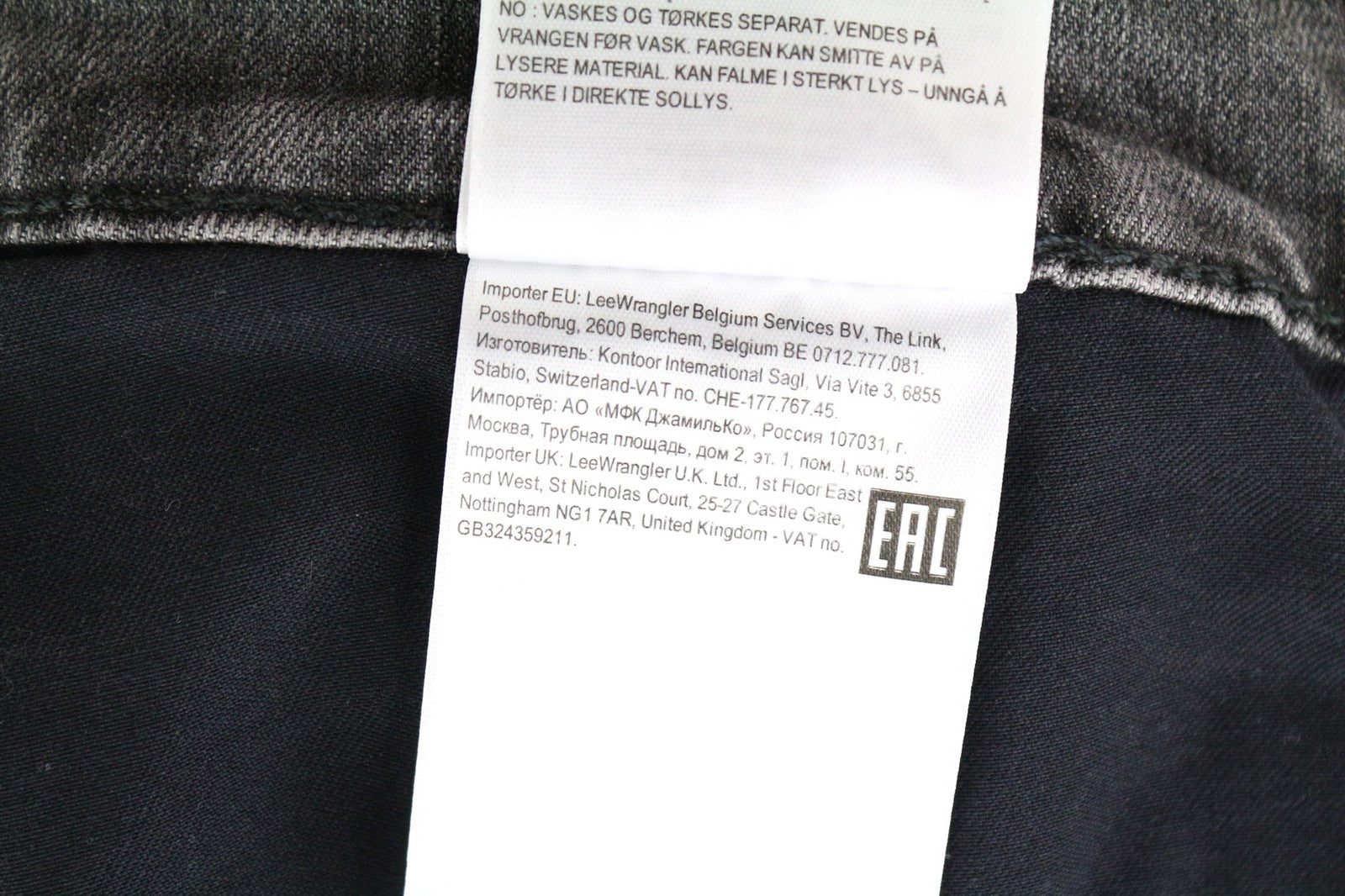 LEE Rider vyriški W40/L32 pilki ploni džinsai su 5 kišenėmis, skalbtos tamprios medvilnės audinys 