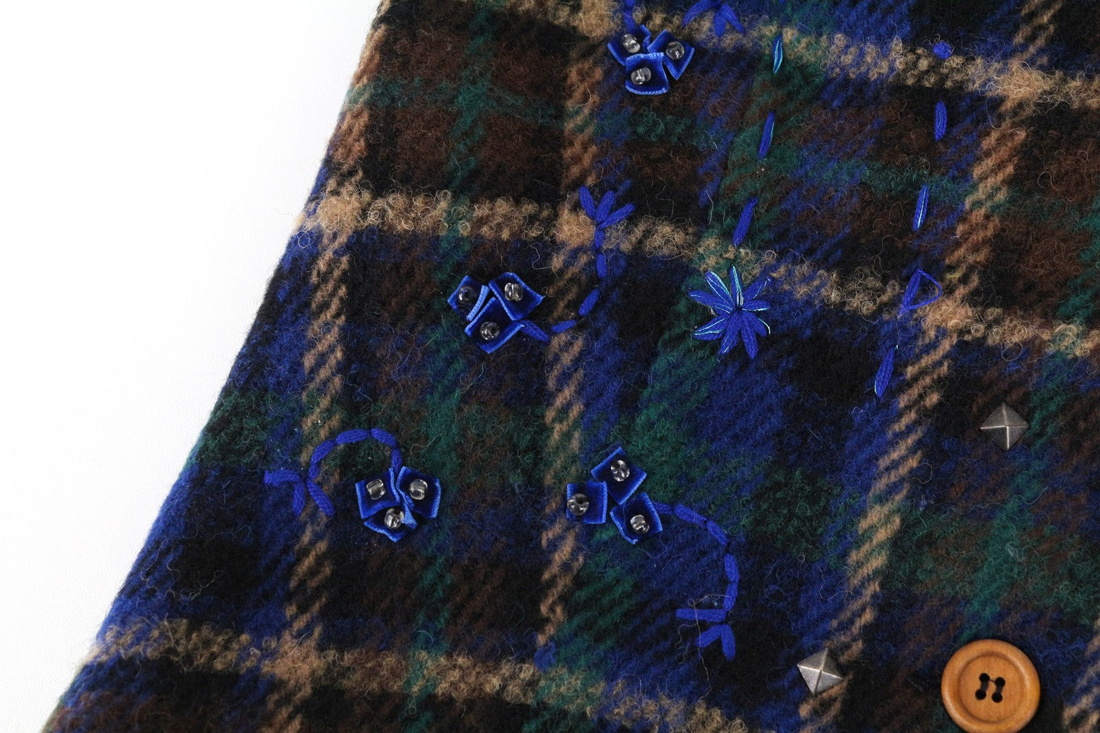 DESIGUAL moteriškas 36 mėlynas languotas vilnos mišinio ilgomis rankovėmis vienaeilis švarkas 