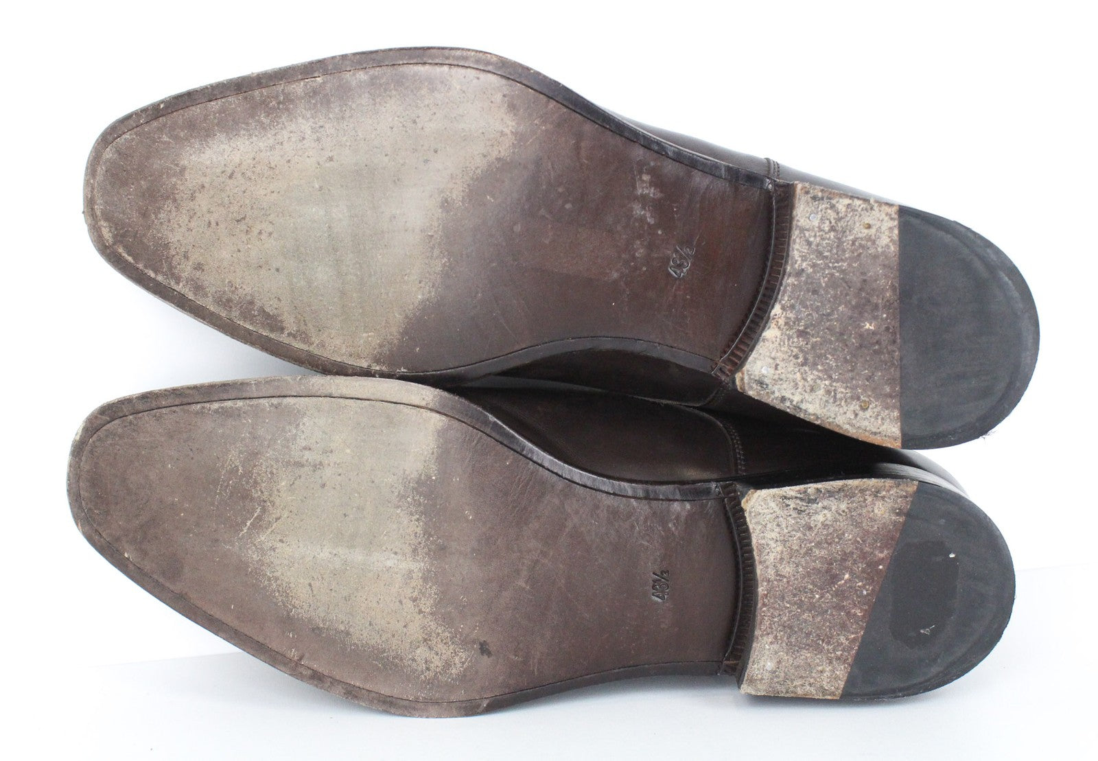 SUITSUPPLY Men's Formal EU43.5 Dark Brown Leather Laced Shoes