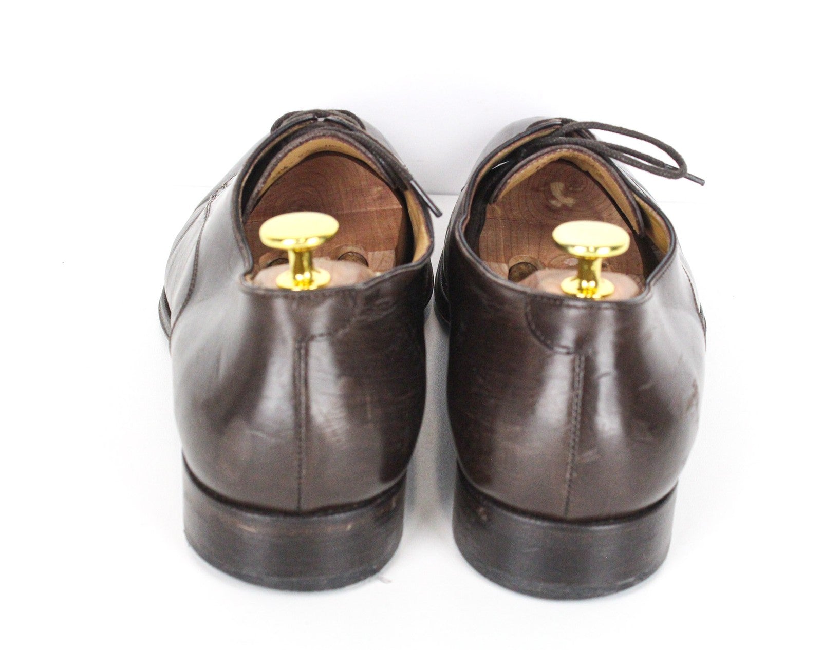 SUITSUPPLY Men's Formal EU43.5 Dark Brown Leather Laced Shoes