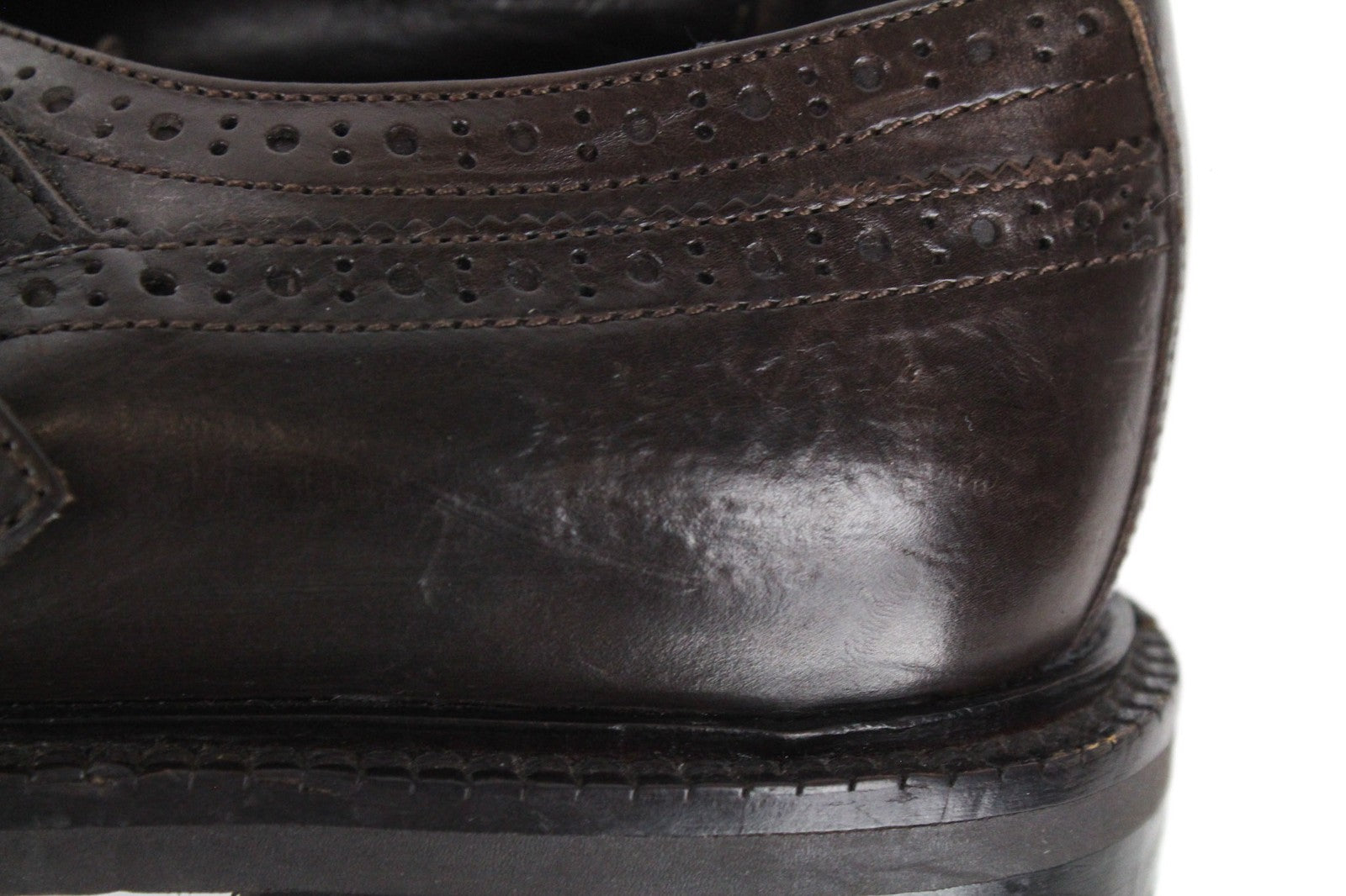 SUITSUPPLY Men's Formal EU40 Dark Brown Leather Buckled Double Shoes