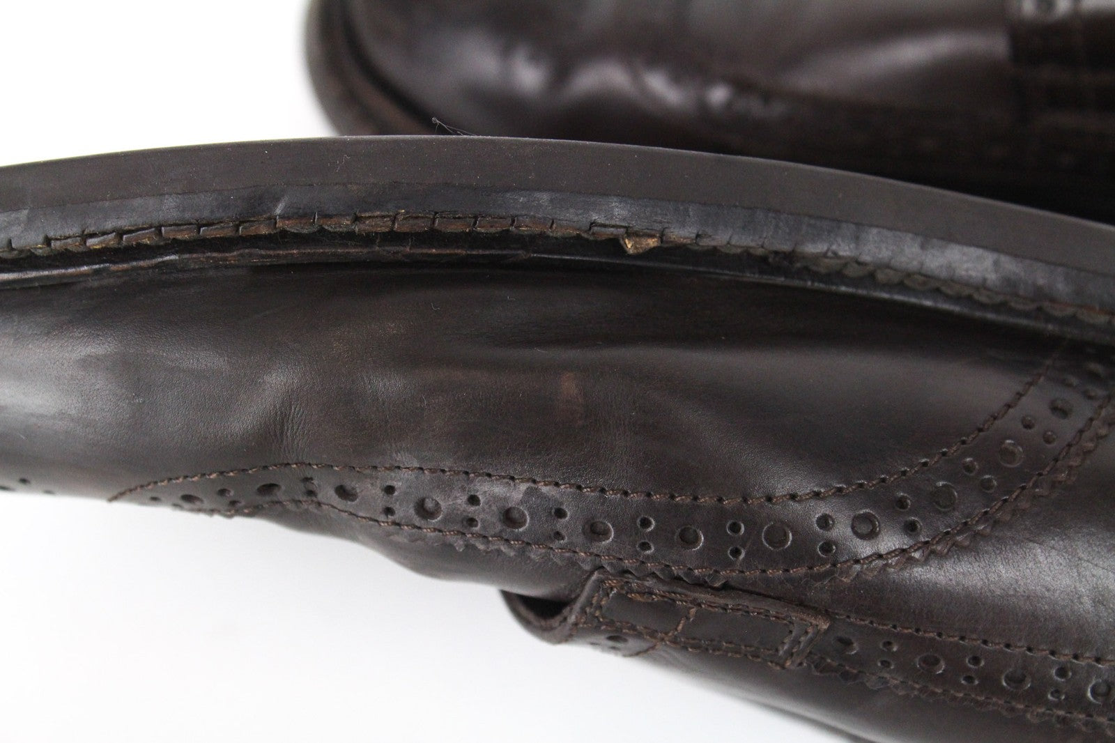 SUITSUPPLY Men's Formal EU40 Dark Brown Leather Buckled Double Shoes