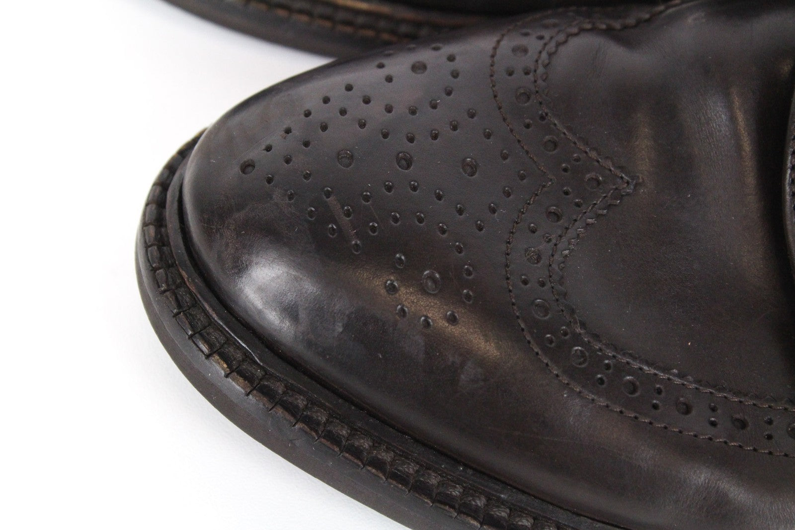 SUITSUPPLY Men's Formal EU40 Dark Brown Leather Buckled Double Shoes