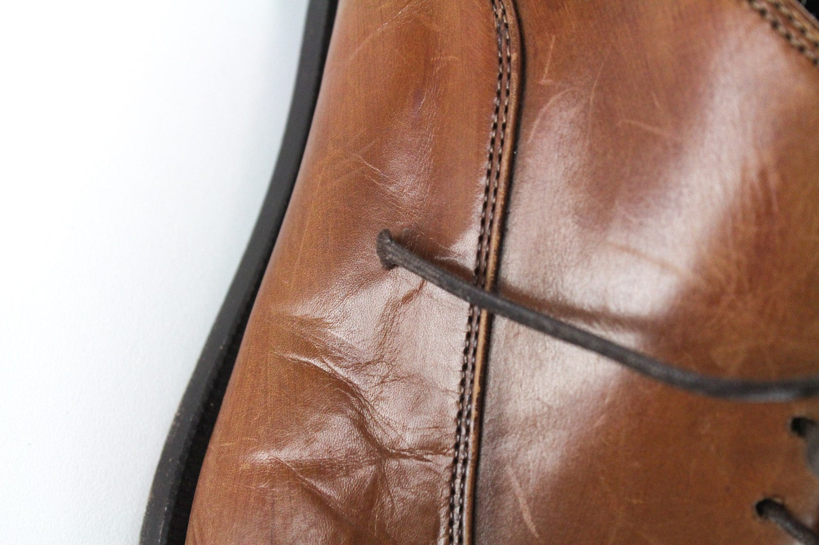 SUITSUPPLY Men's Formal EU44.5 Mid Brown Leather Lace-Up Low Shoes