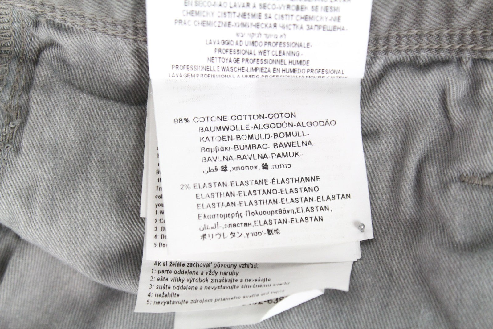 REPLAY Anbass vyriški džinsai W29/L32 pilki, prigludę, tamprūs medvilnės mišinio džinsai su užtrauktuku 