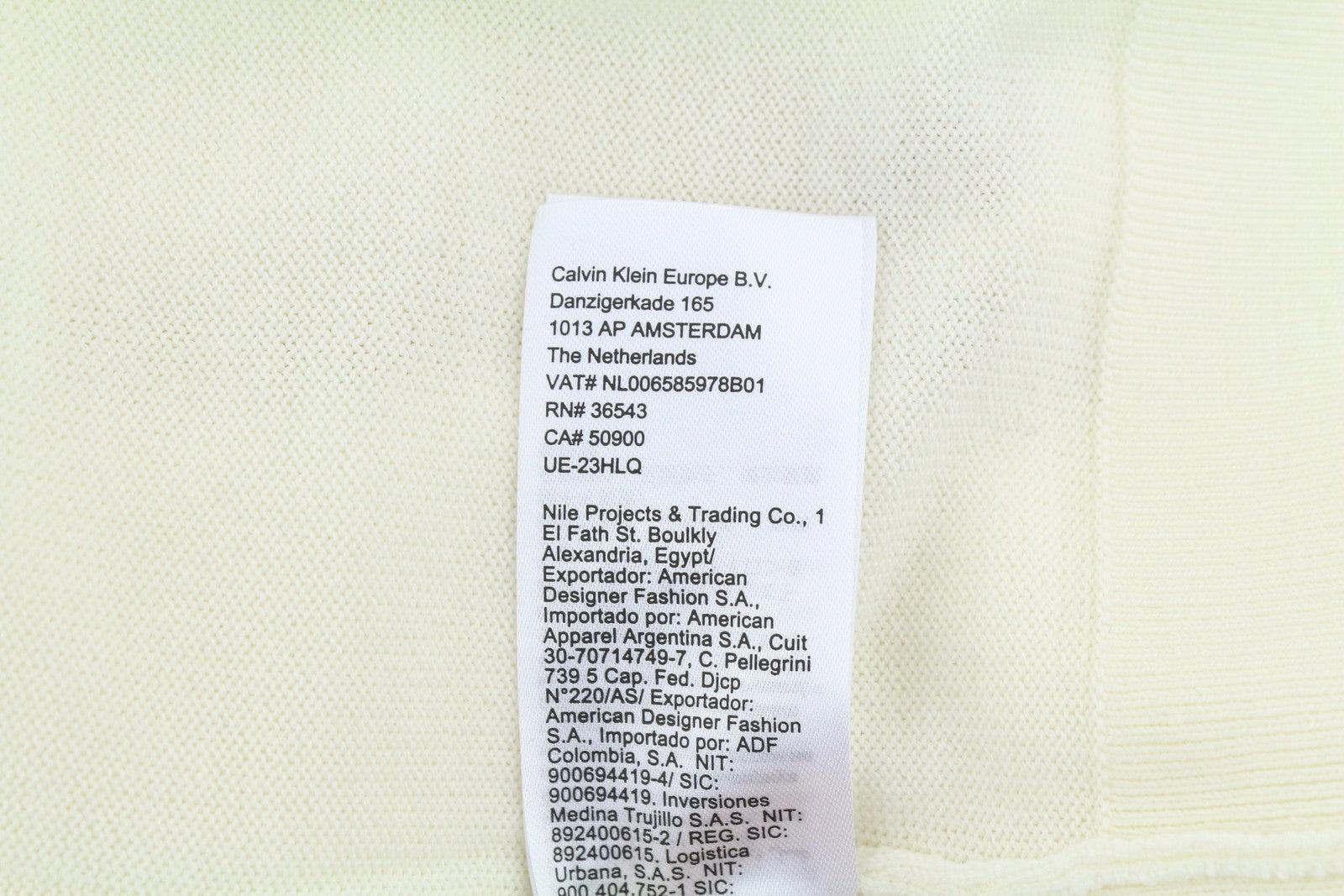 CALVIN KLEIN Merino Rws Turtle vyriškas megztinis L baltas megztinis su logotipu RRP189