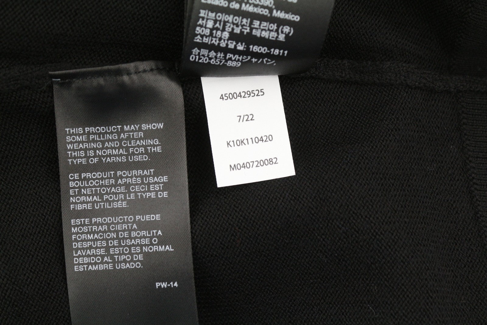 CALVIN KLEIN Merino Rws Turtle vyriškas megztinis M, juodas, megztas logotipu, rekomenduojama kaina – 189 USD 