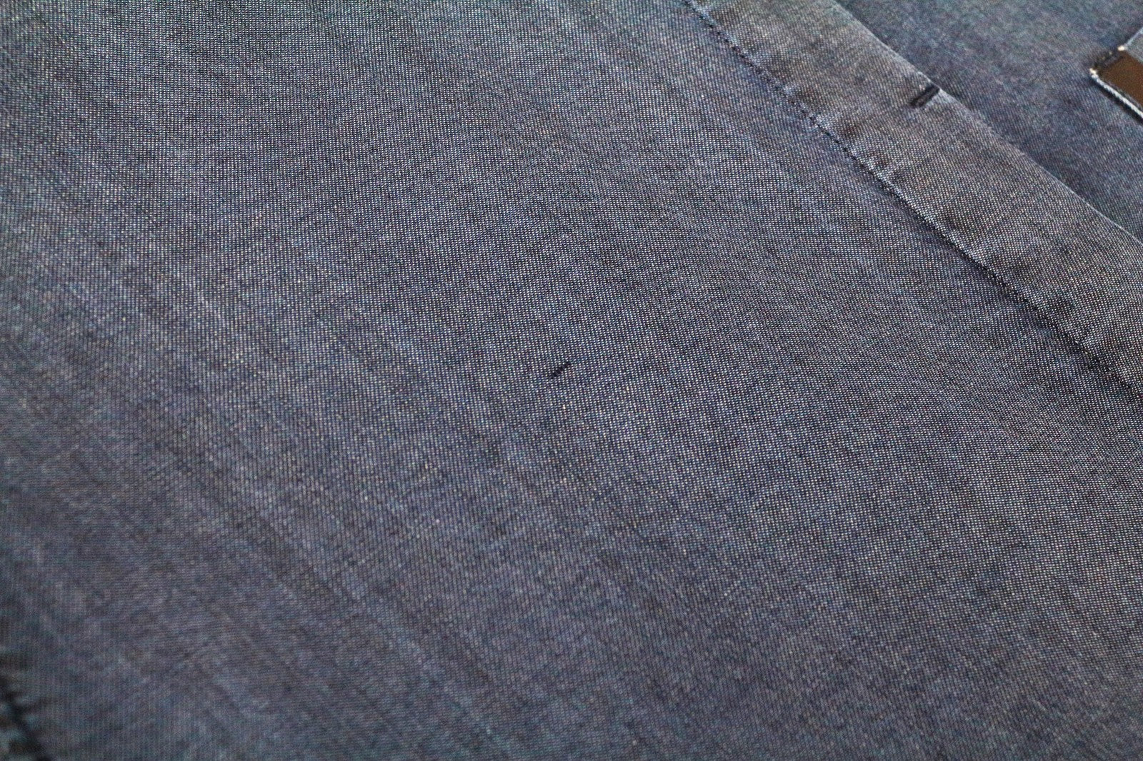 SWEATY BETTY Kvasir Luxe moteriška suknelė S ilgio, marškinių stiliaus, džinsinio midi melanžo spalvos 