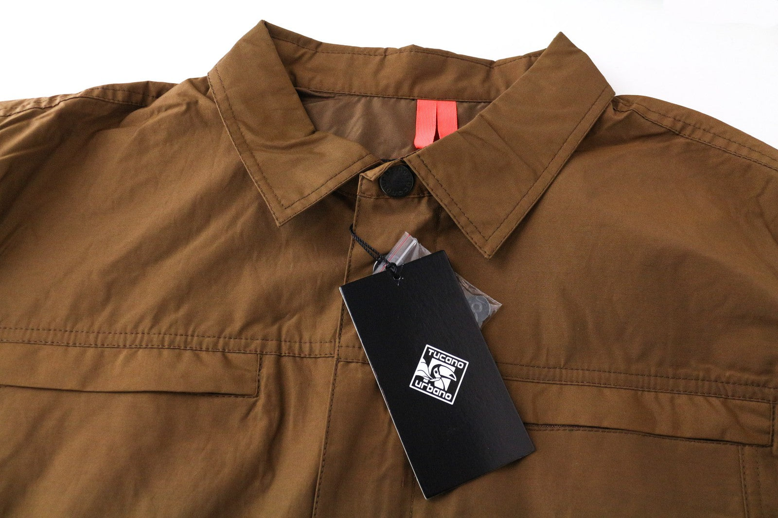 TUCANO URBANO Febo Men's Jacket 3XL Brown Cotton Blend Windproof Breathable Zip