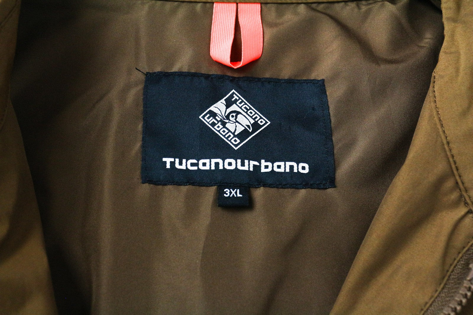 TUCANO URBANO Febo Men's Jacket 3XL Brown Cotton Blend Windproof Breathable Zip