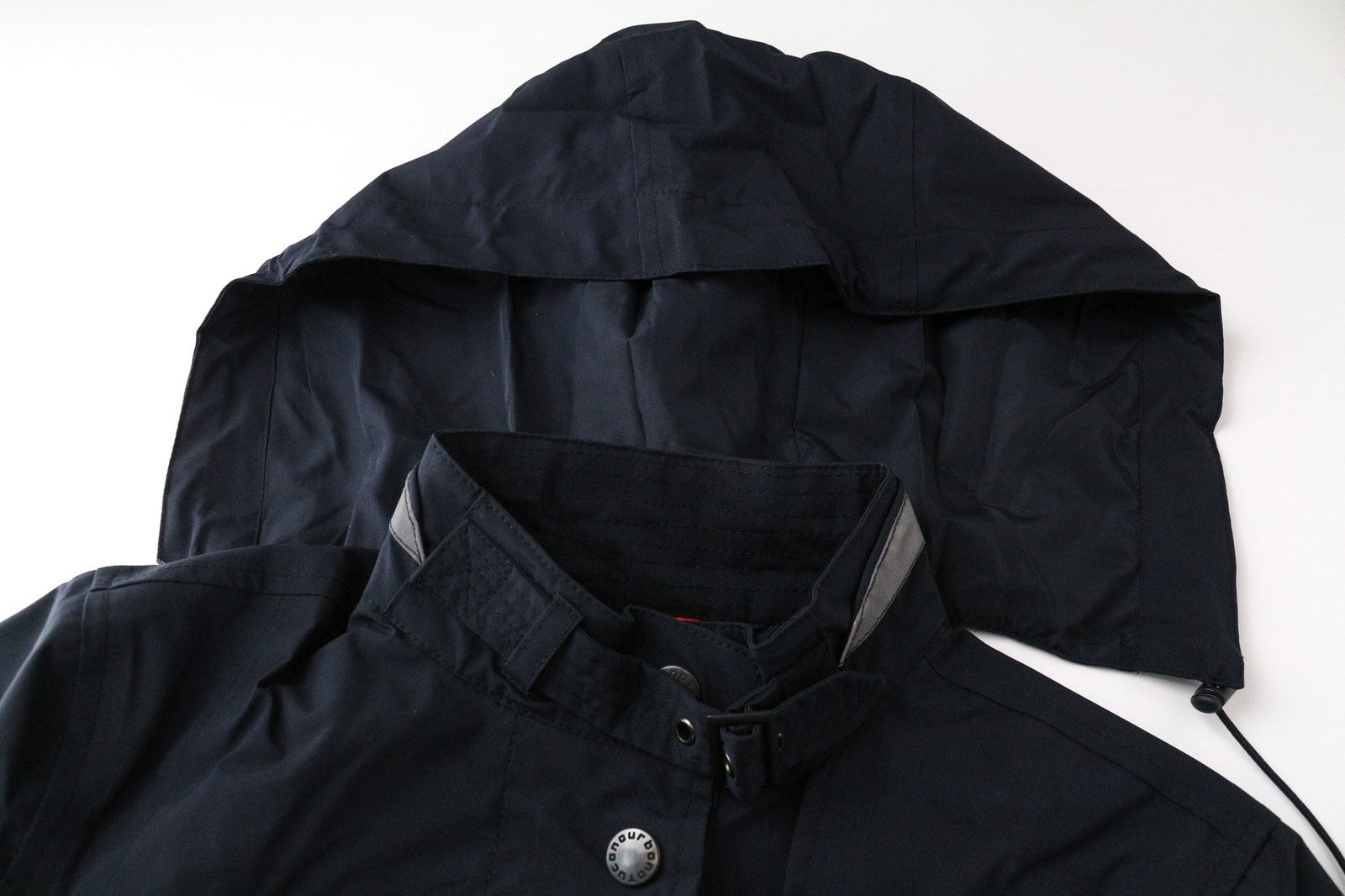 TUCANO URBANO Fuga Women's Navy Jacket M Waterproof Belted Hooded Windbreaker