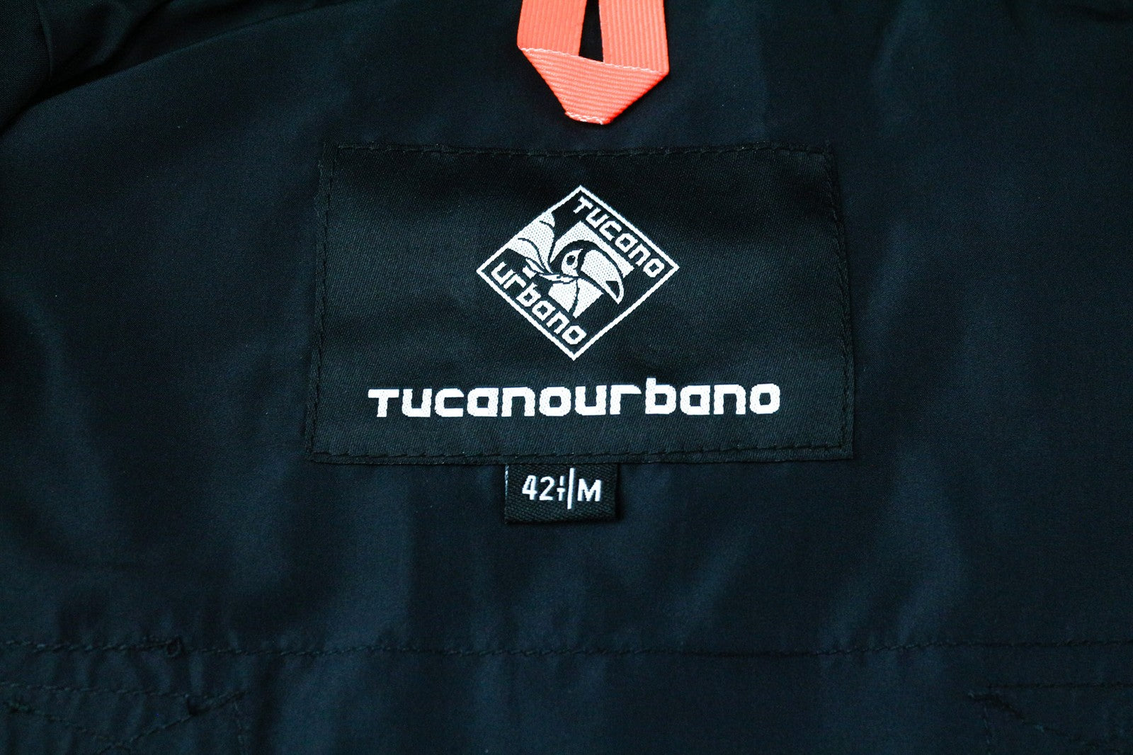 TUCANO URBANO Fuga Women's Navy Jacket M Waterproof Belted Hooded Windbreaker