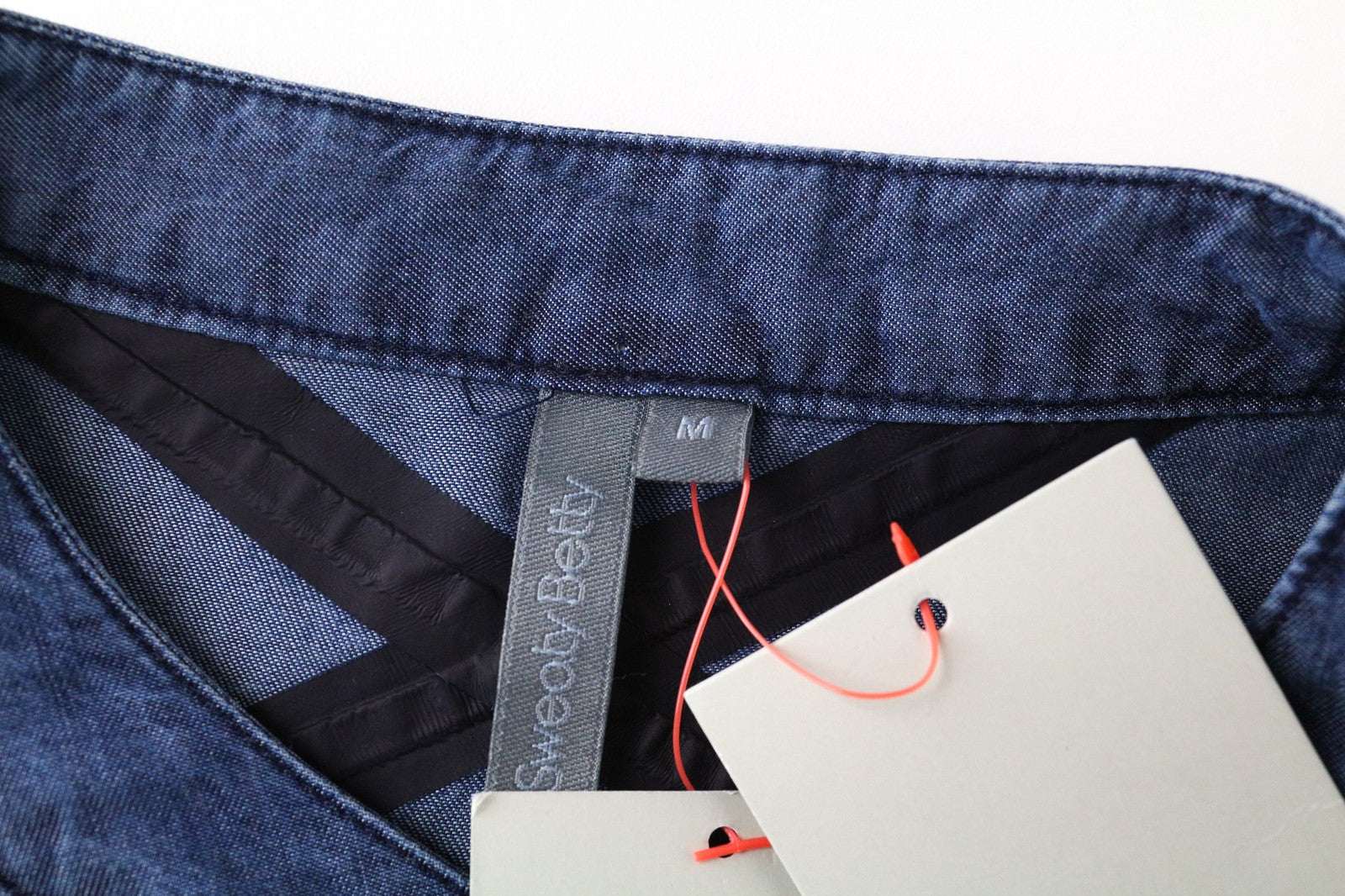 SWEATY BETTY Kvasir Luxe suknelė M moteriška mėlyna ilga marškinių stiliaus džinsinio midi ilgio 