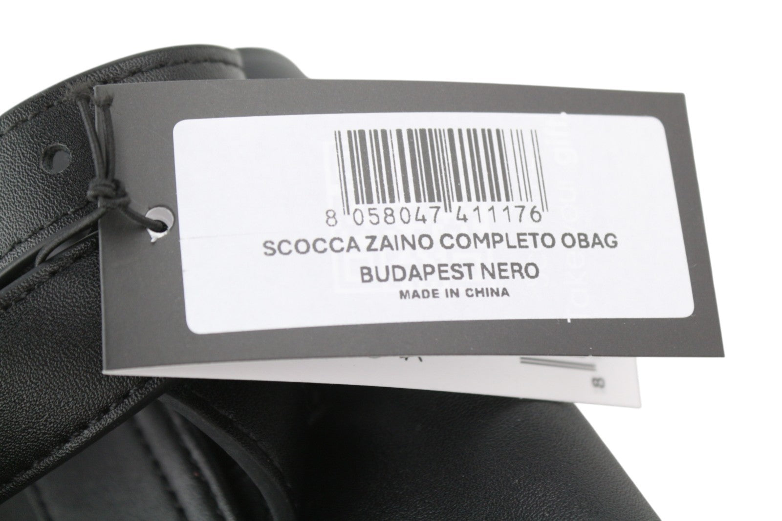 O BAG Zaino moteriškas krepšys OS juodas su dvigubomis rankenomis, magnetiniu užsegimu, tamsios spalvos 