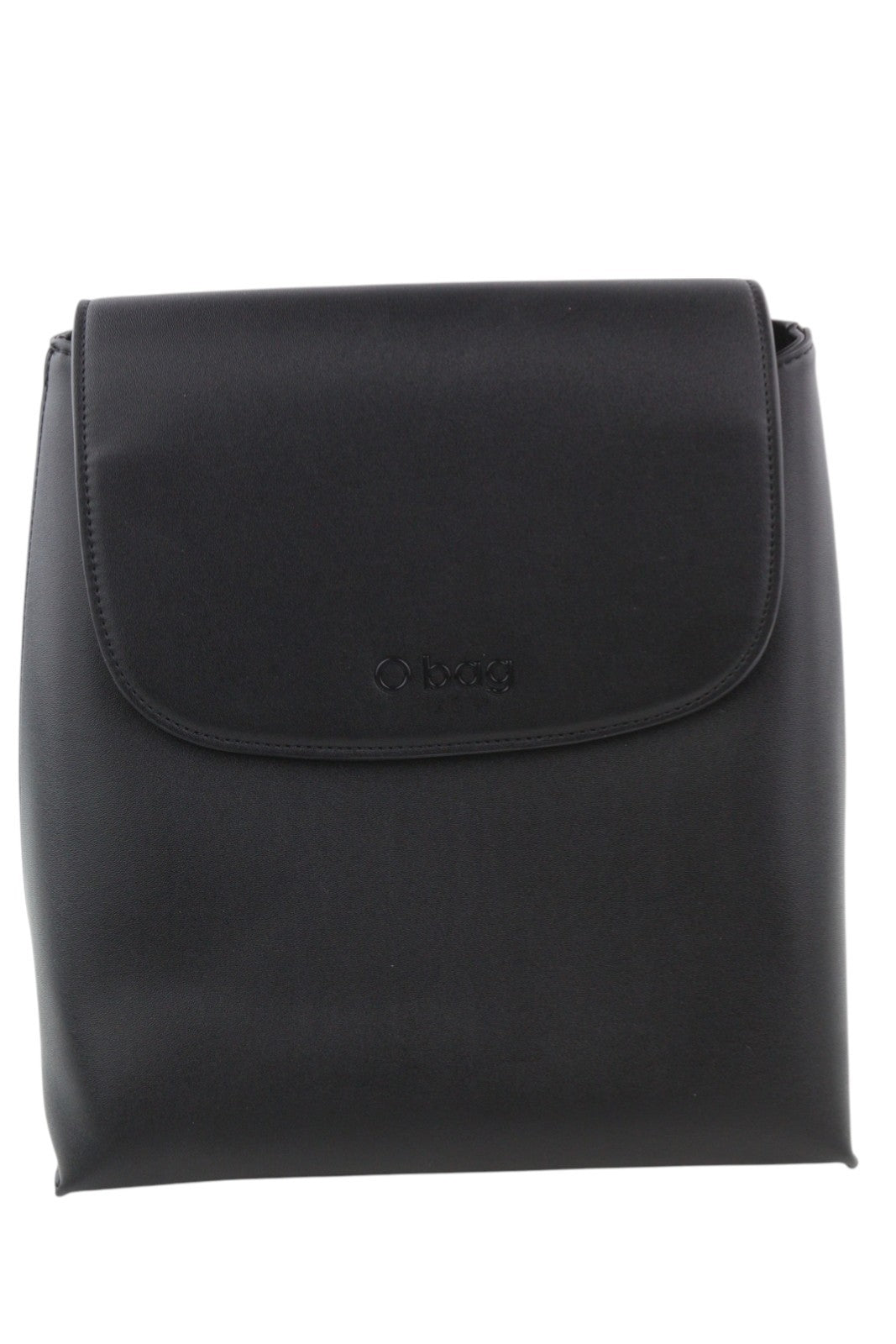 O BAG Zaino moteriškas krepšys OS juodas su dvigubomis rankenomis, magnetiniu užsegimu, tamsios spalvos 