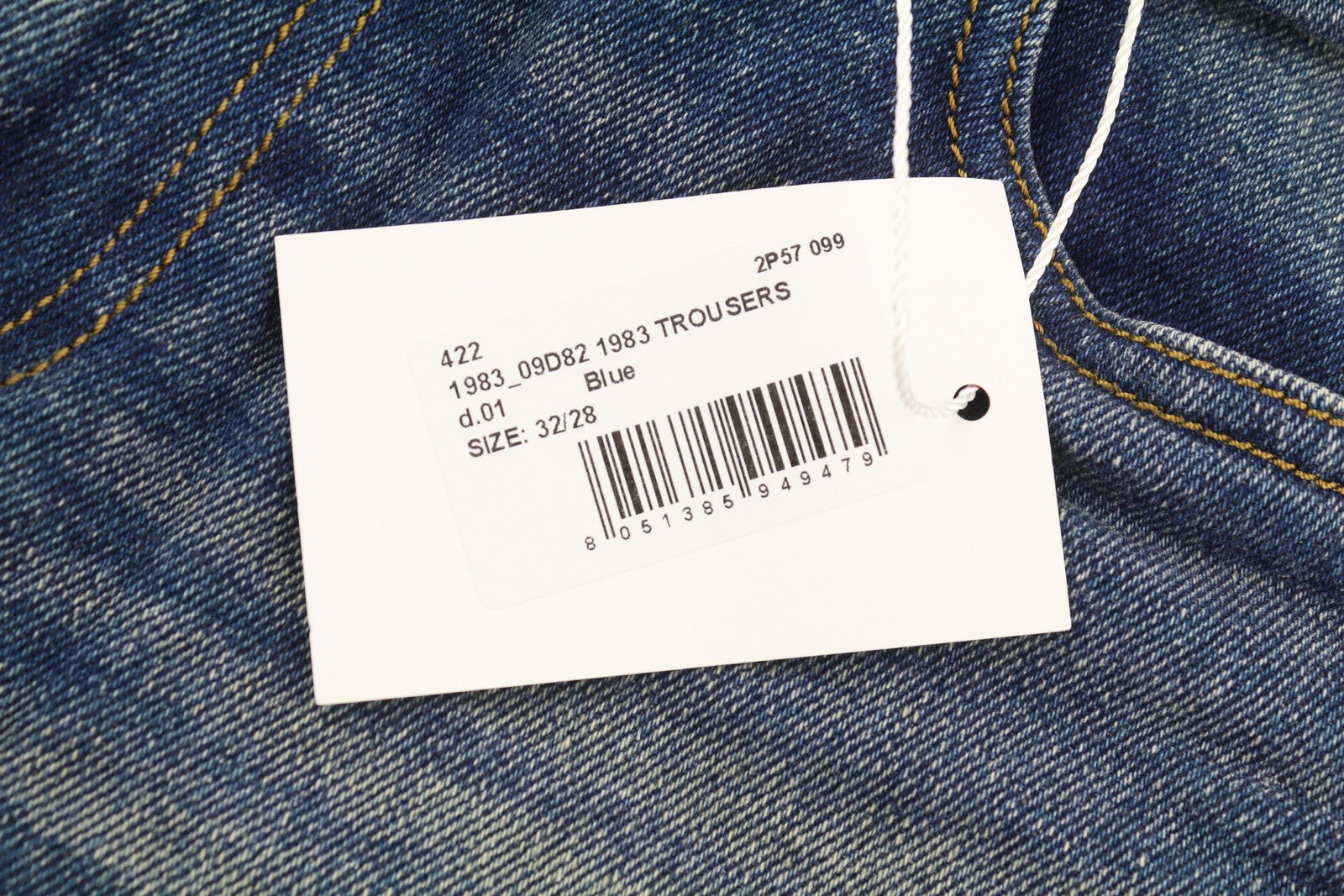 DIESEL 1983 09D82 vyriški džinsai W32/L28 mėlyni, išblukę, aptempti, aukštu juosmeniu, užtrauktuku. 