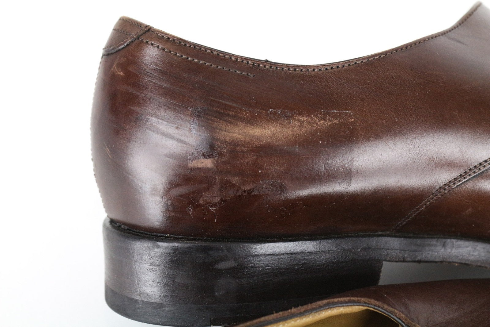 SUITSUPPLY Men's Shoes EU42 Monk Strap Calf Leather Brown Formal Classic Pair