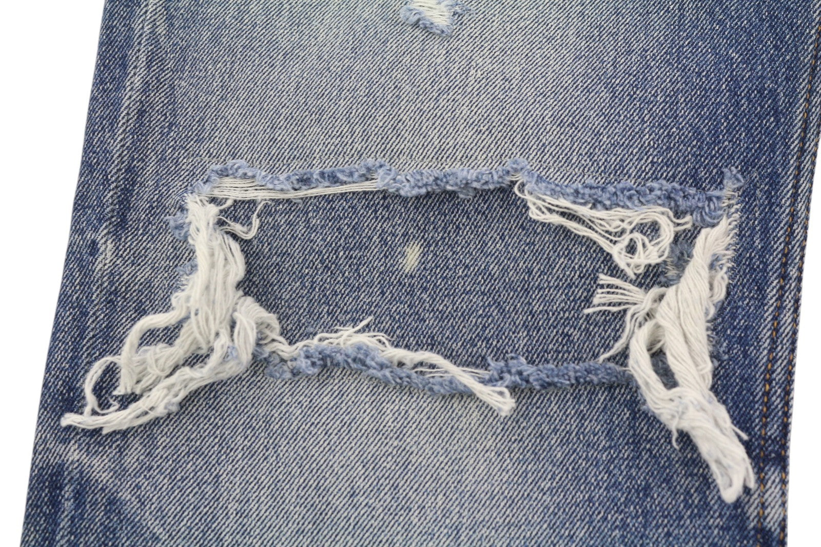 DIESEL 1995 09E02 Men Jeans W33/L30 Blue Distress Ripped Slim Straight RRP$375