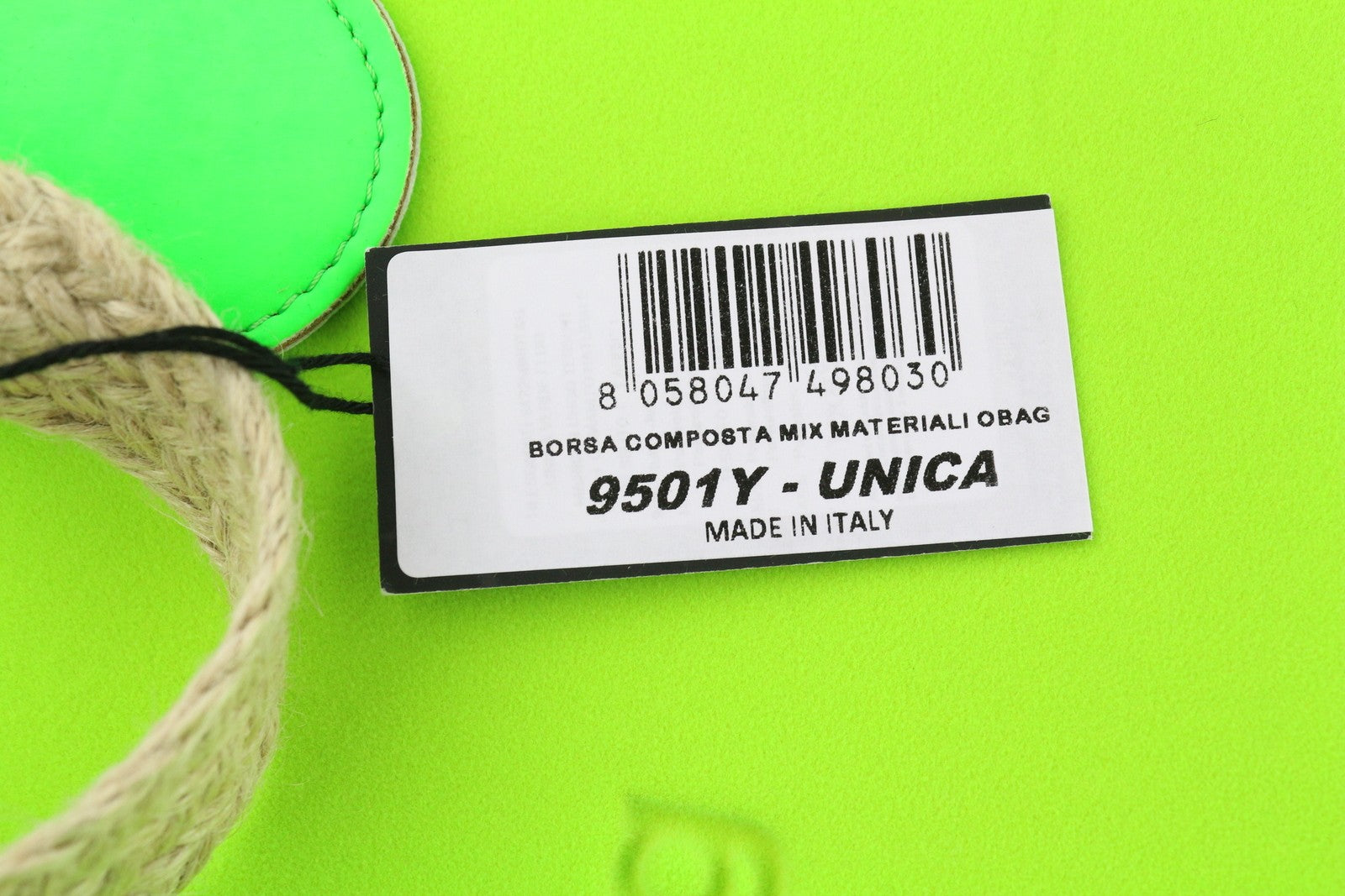 O BAG Armenia moteriškas krepšys OS neoninės žalios spalvos vidinis krepšys su dviem rankenomis, logotipas, laisvalaikio stiliaus 