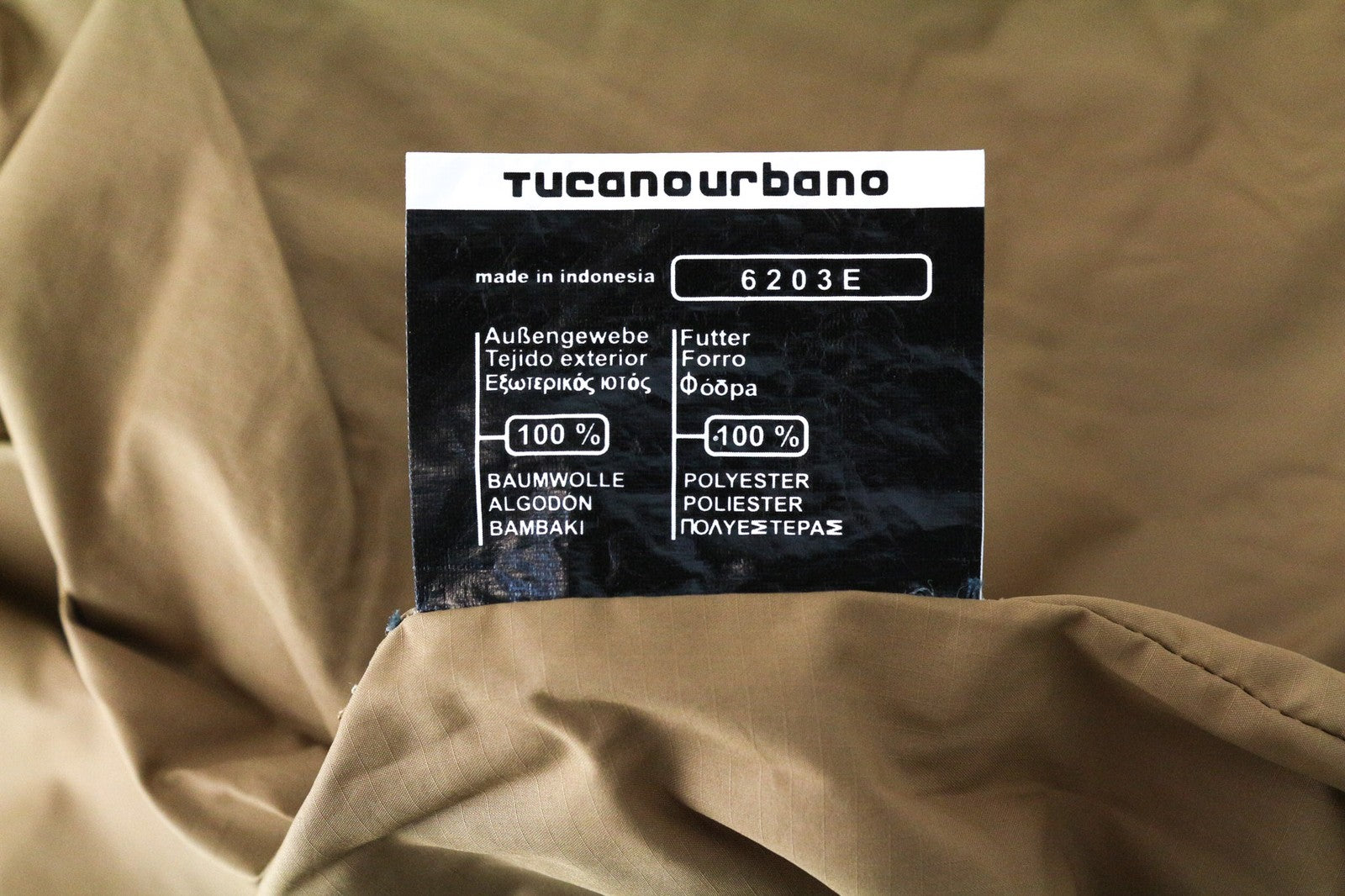 TUCANO URBANO Douz Men's Jacket XL Brown Lined Moto Snap Zip Cotton