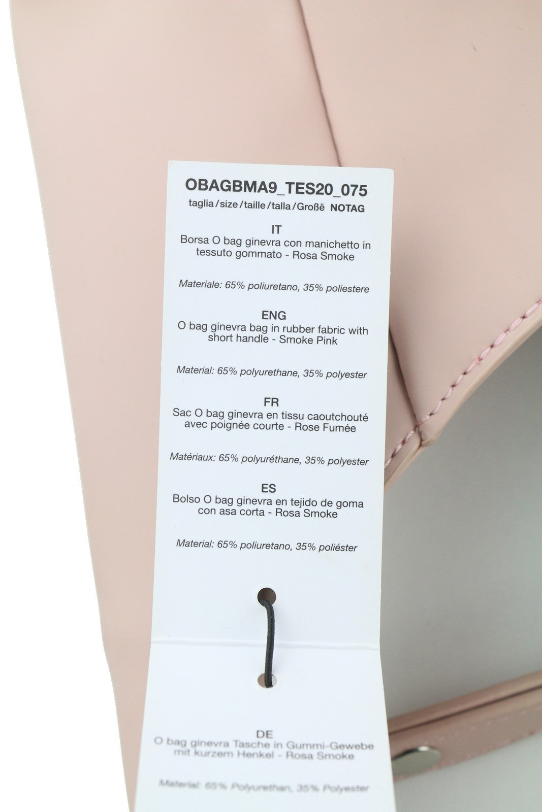 O BAG Ginevra moteriška rankinė OS šviesiai rožinė su magnetiniu užsegimu ir pamušalu per petį 