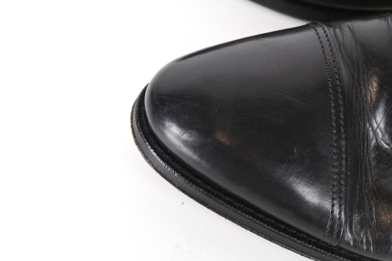 SUITSUPPLY Men's Formal Shoes EU40 Black Leather Low Lace-Up Classic