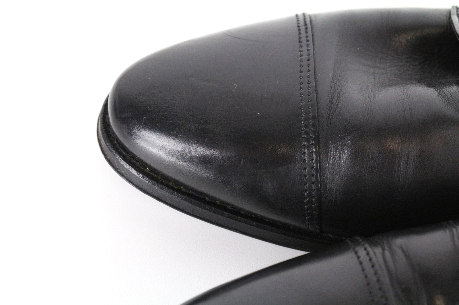 SUITSUPPLY Men's Formal Shoes EU40 Black Leather Low Lace-Up Classic