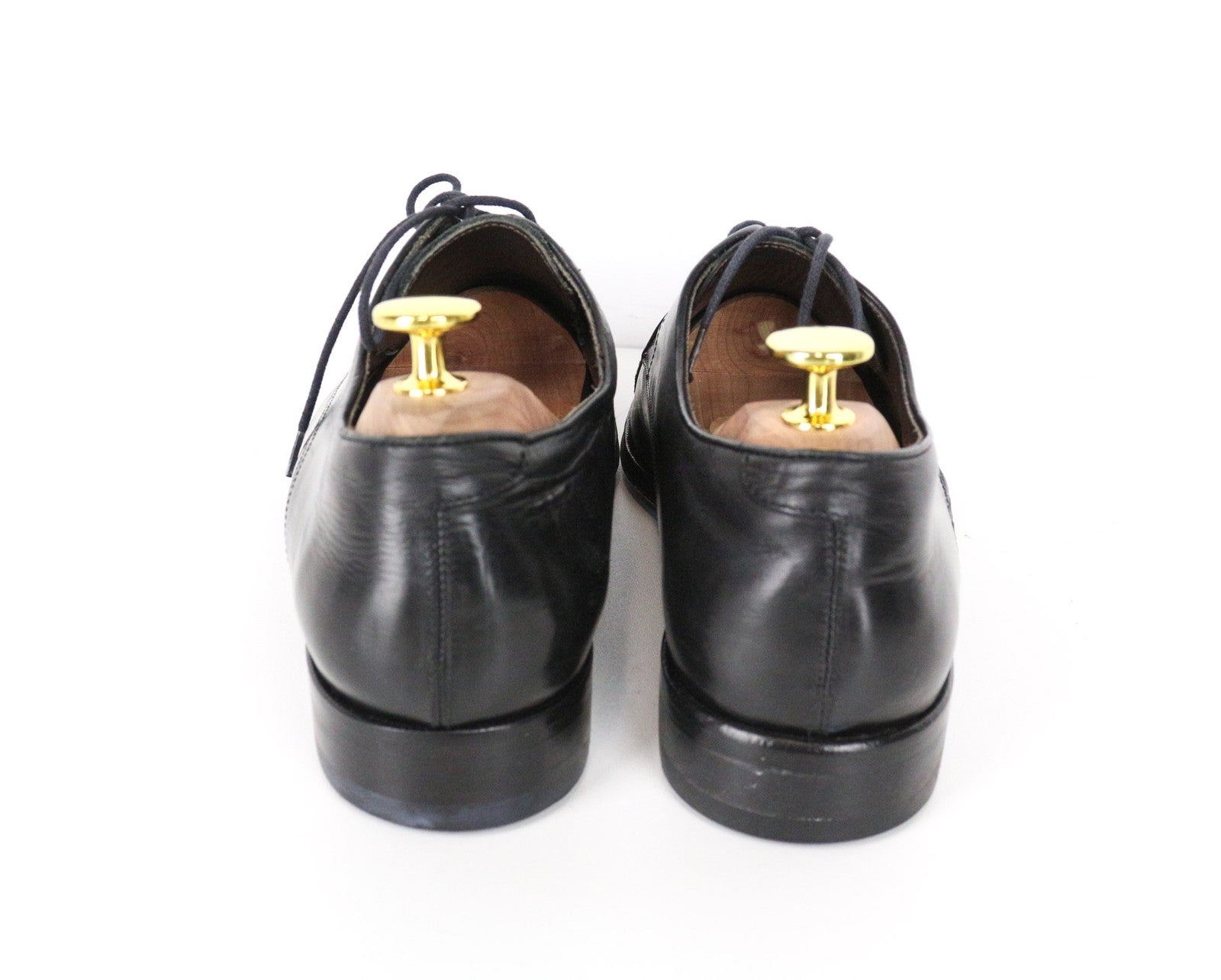 SUITSUPPLY Men's Formal Shoes EU40 Black Leather Low Lace-Up Classic