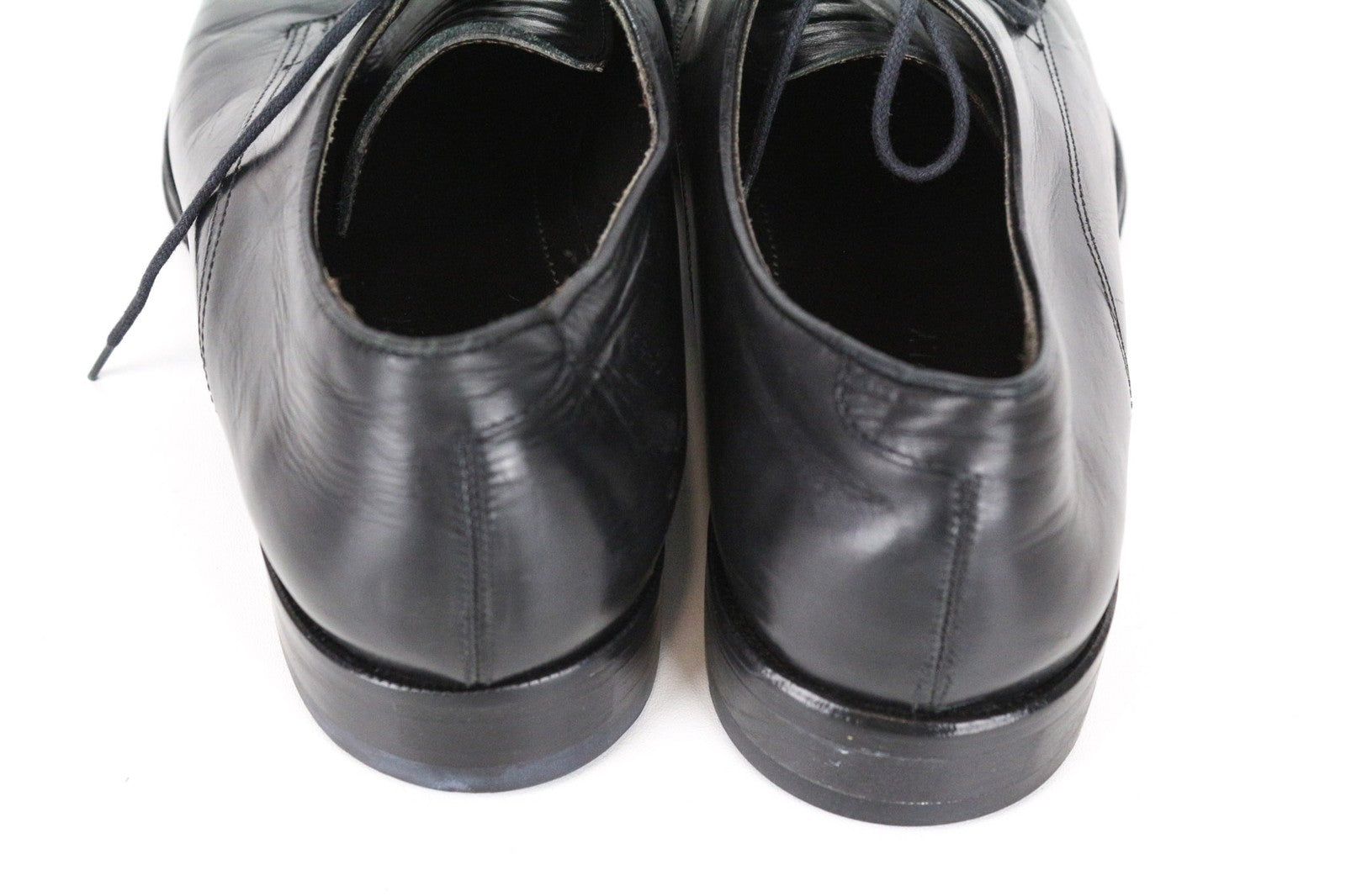 SUITSUPPLY Men's Formal Shoes EU40 Black Leather Low Lace-Up Classic