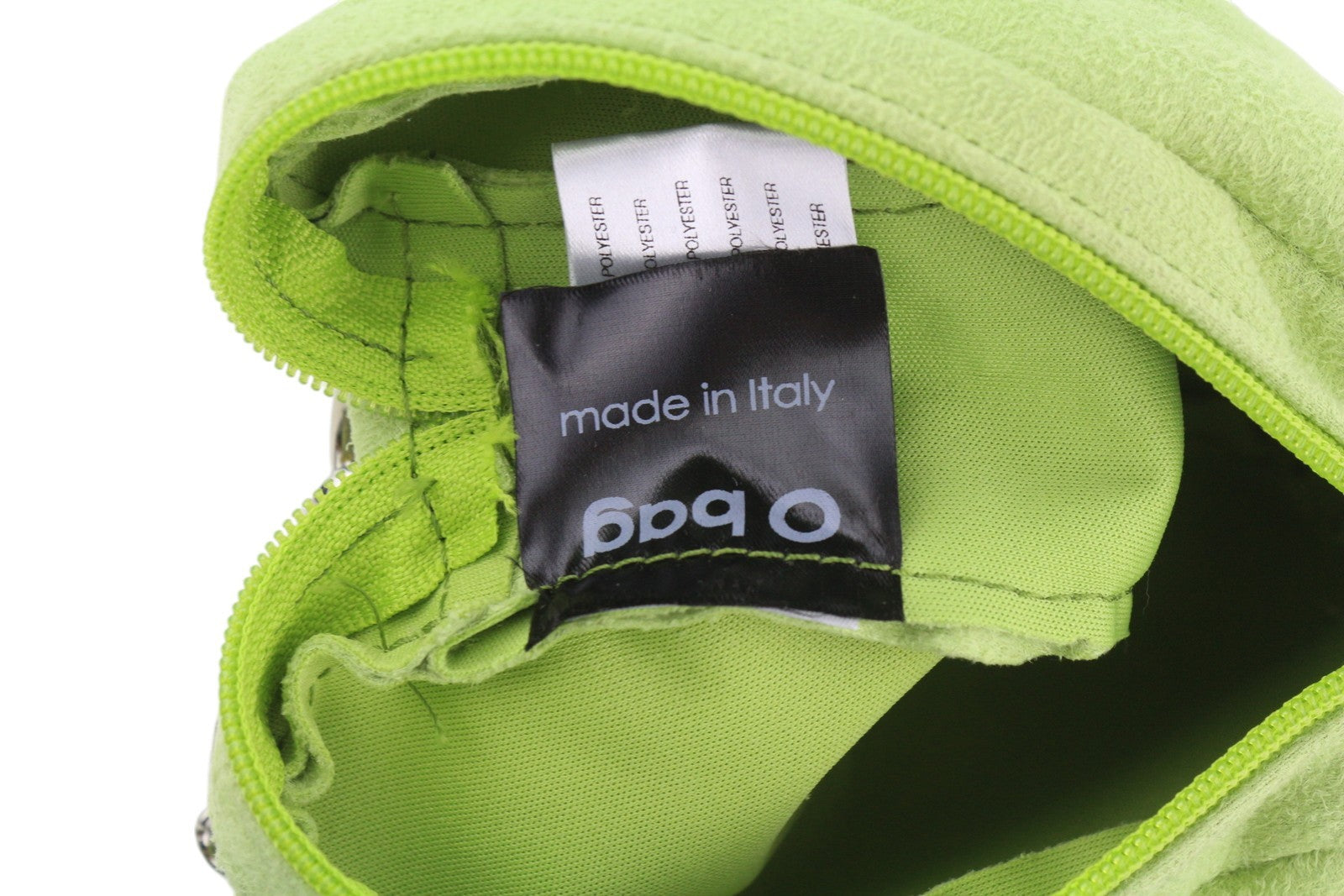 O BAG moteriškas krepšys su papildoma kišene OS žalias dirbtinės zomšos sidabro spalvos grandinėle per petį 