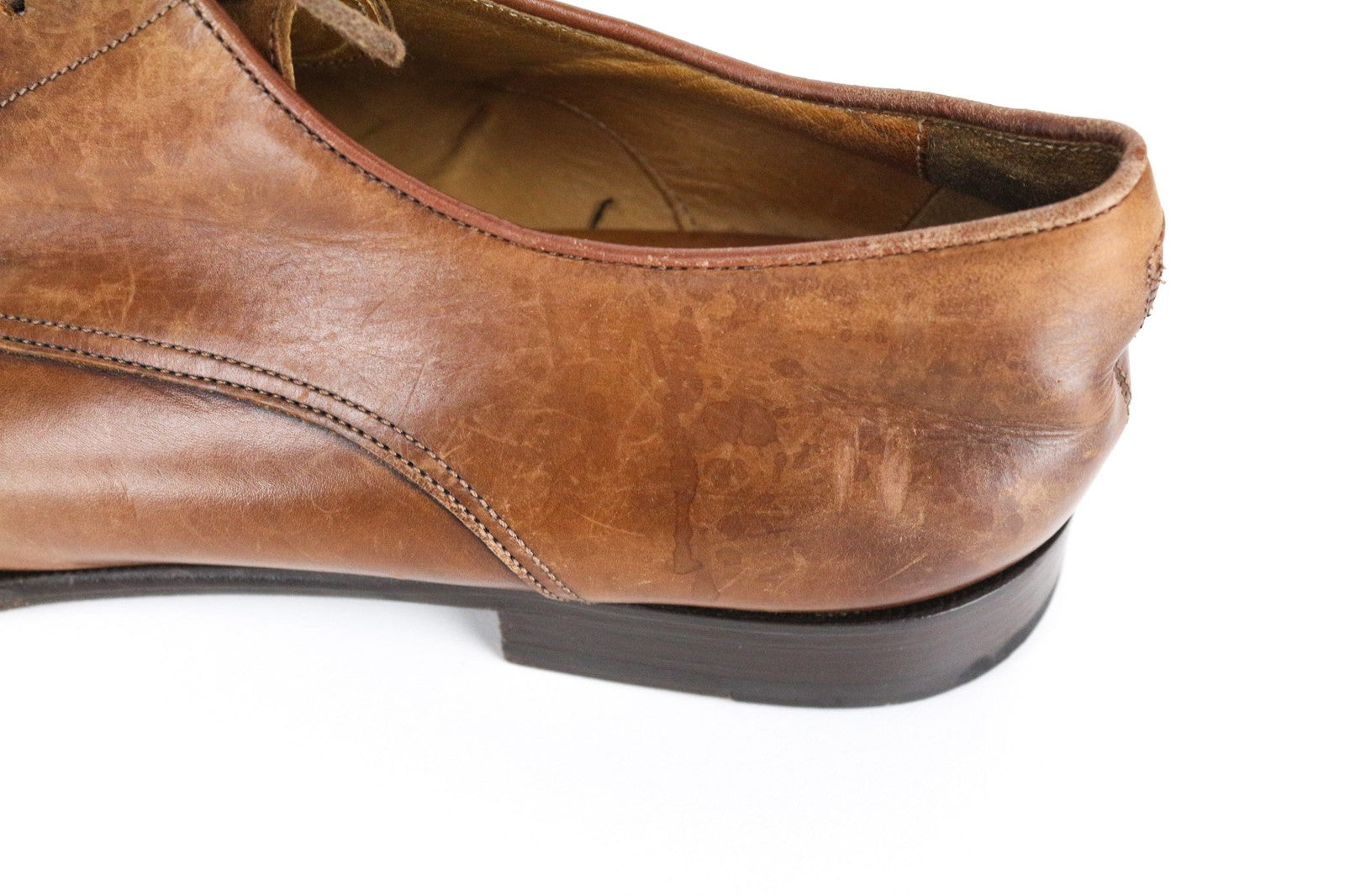 SUITSUPPLY Men's Shoes EU43 Brown Leather Low-Top Formal Classic