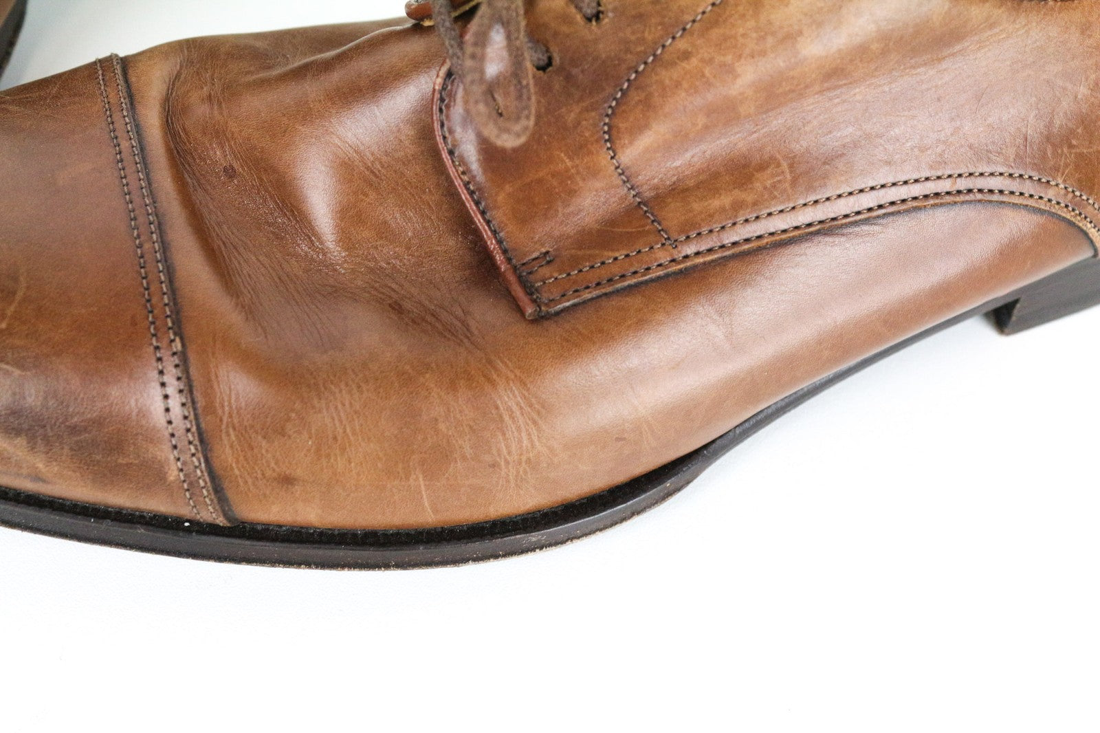 SUITSUPPLY Men's Shoes EU43 Brown Leather Low-Top Formal Classic