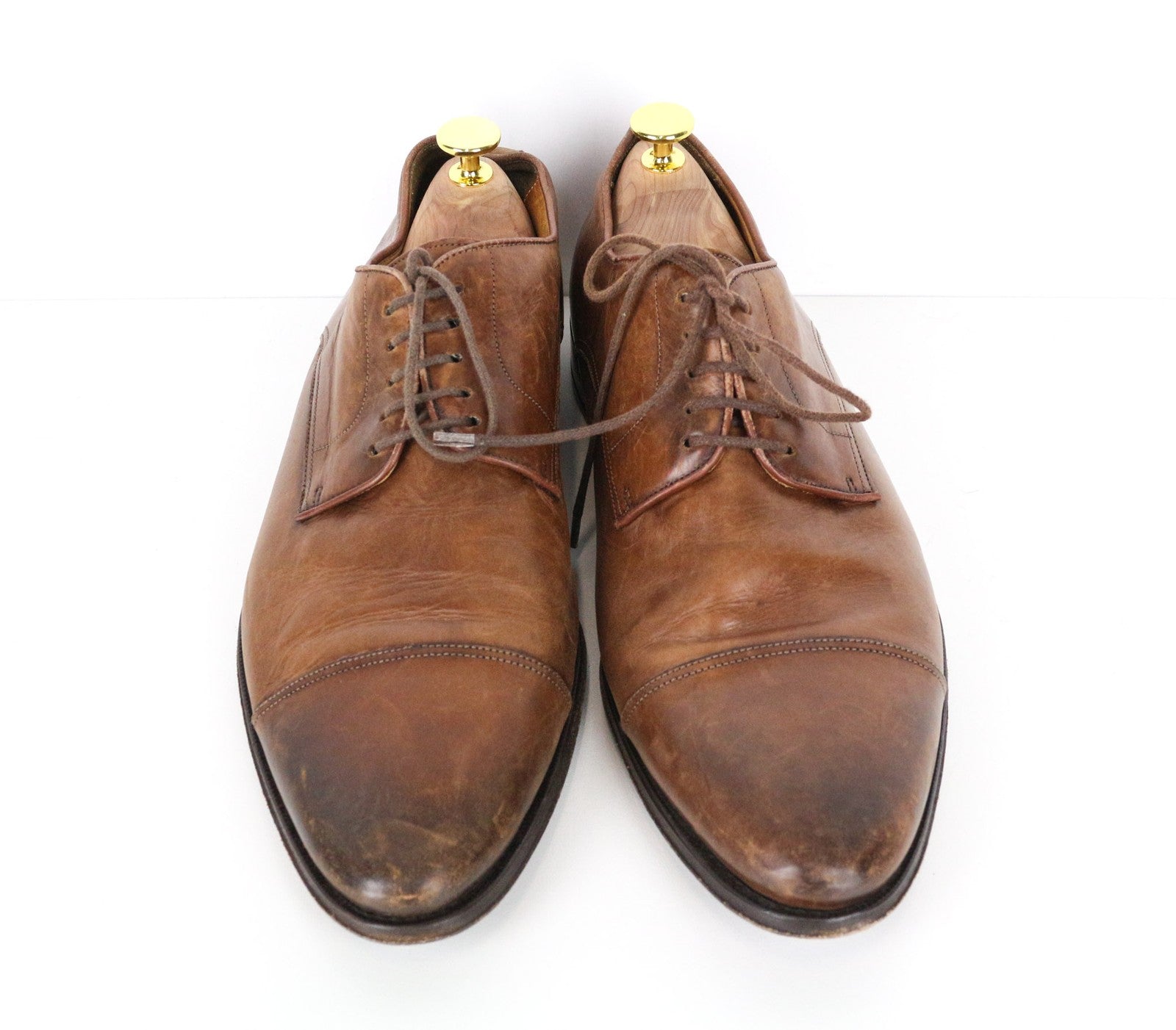 SUITSUPPLY Men's Shoes EU43 Brown Leather Low-Top Formal Classic