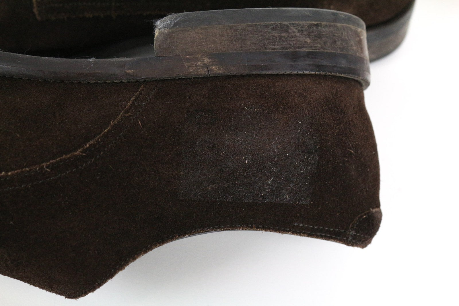 SUITSUPPLY Men's Formal Shoes EU43 Brown Suede Leather Double Buckle