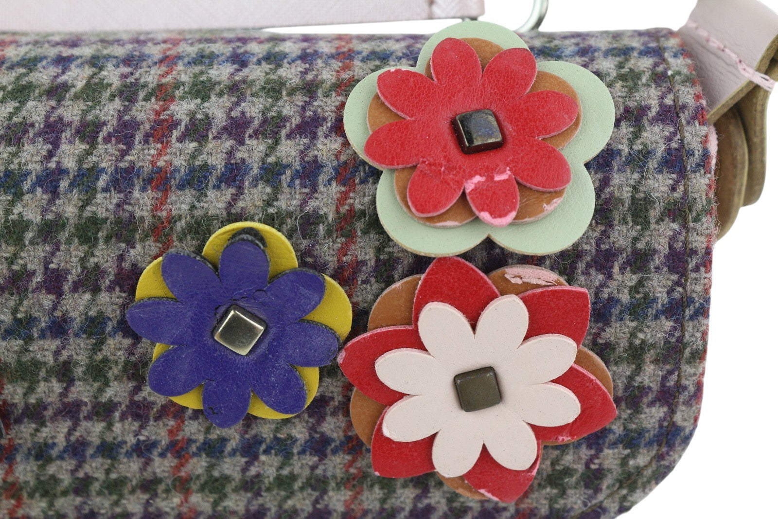 O BAG Micro Pocket Mix moteriškas krepšys su reguliuojamu dirželiu, gėlėmis, mažas, per petį 