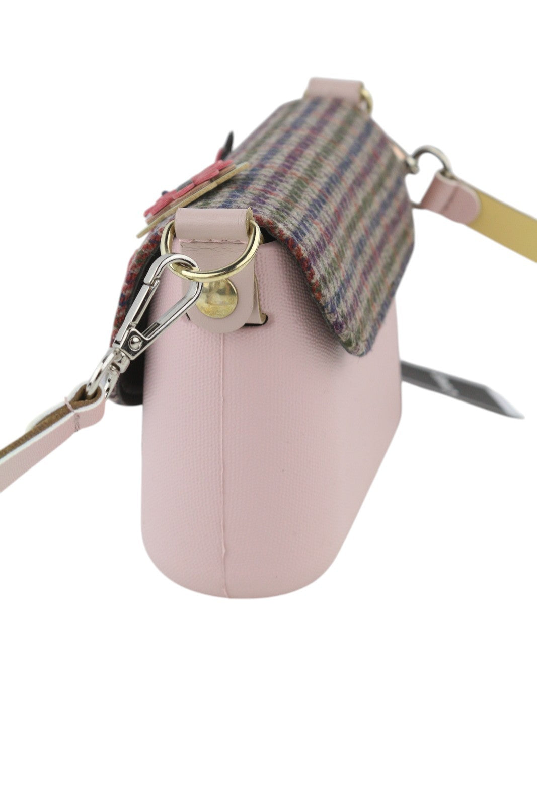 O BAG Micro Pocket Mix moteriškas krepšys su reguliuojamu dirželiu, gėlėmis, mažas, per petį 