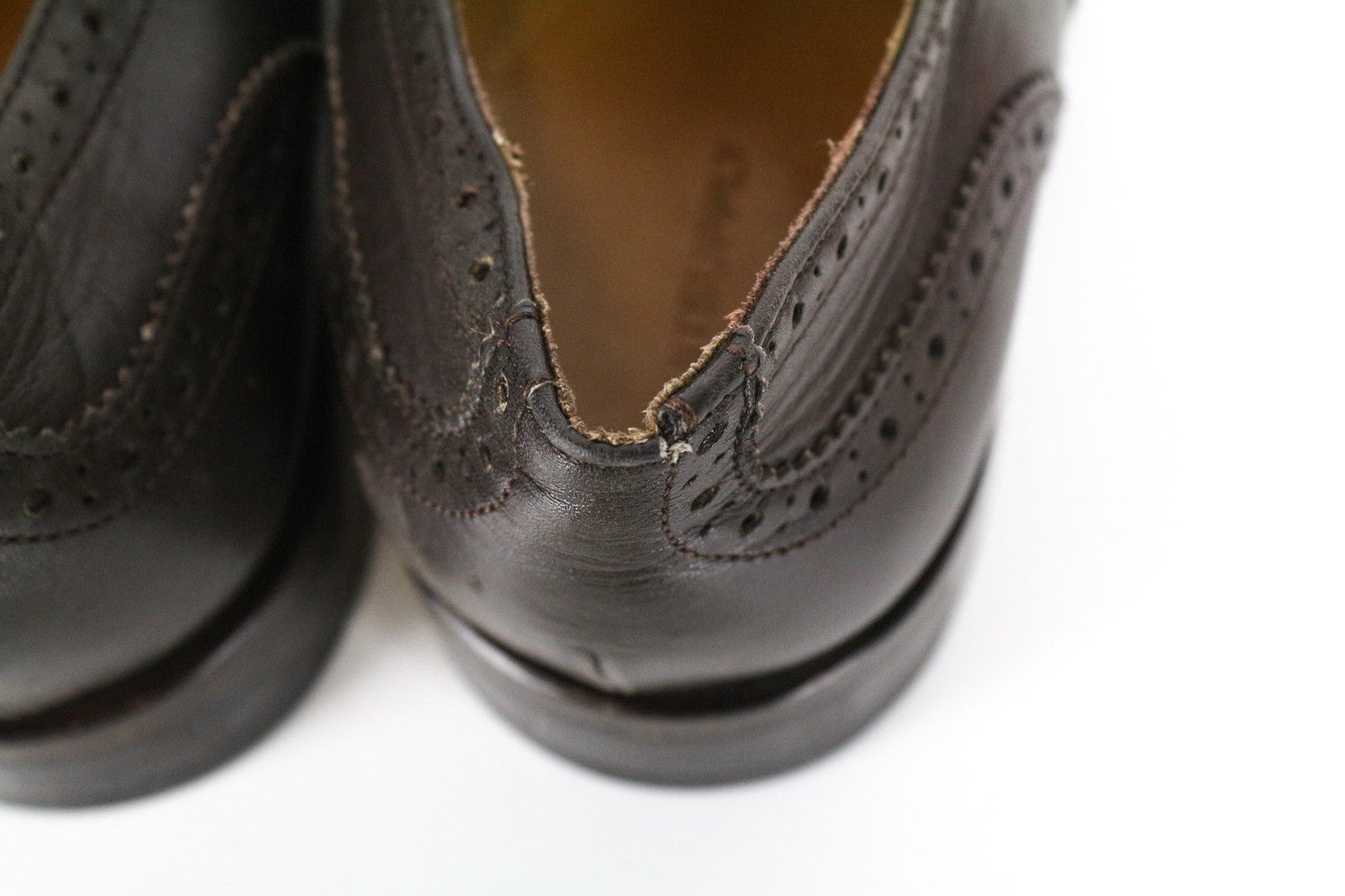 SUITSUPPLY Men's Formal Shoes EU42 Brown Leather Low Lace-Up Dress