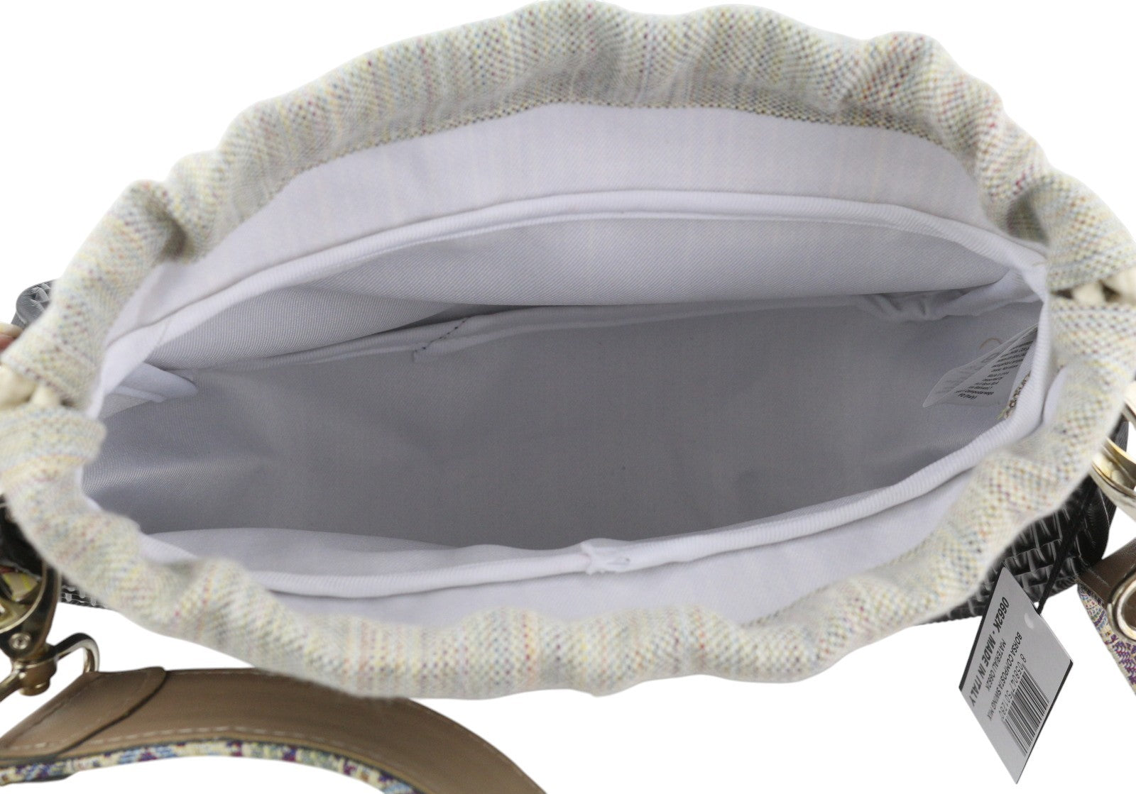 O BAG Swing moteriškas krepšys OS juodas tekstūruotas silikoninis vidinis krepšys per petį 