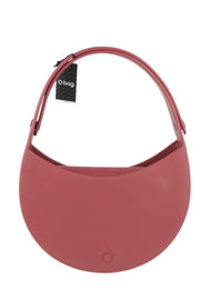 O BAG Venice moteriškas krepšys OS Burgundiško vyno spalvos pusmėnulio stiliaus, vandeniui atsparus priekinis logotipas laisvalaikiui 