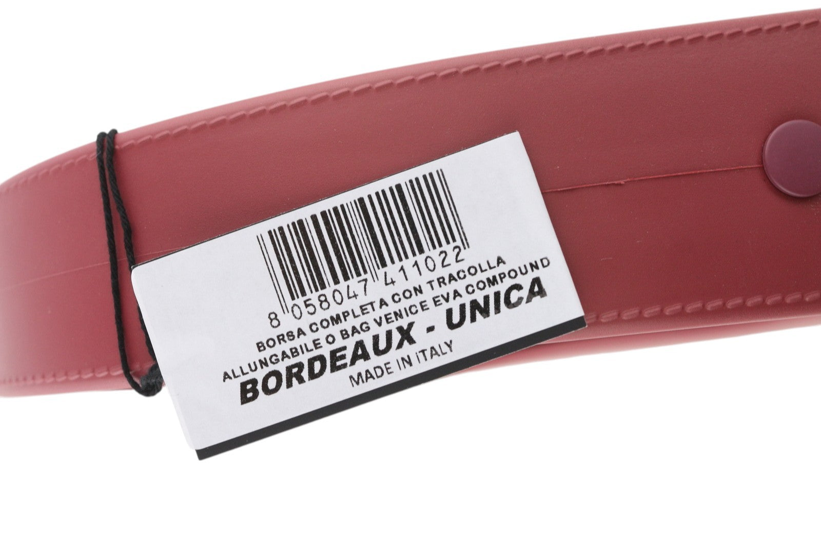 O BAG Venice moteriškas krepšys OS Burgundiško vyno spalvos pusmėnulio stiliaus, vandeniui atsparus priekinis logotipas laisvalaikiui 