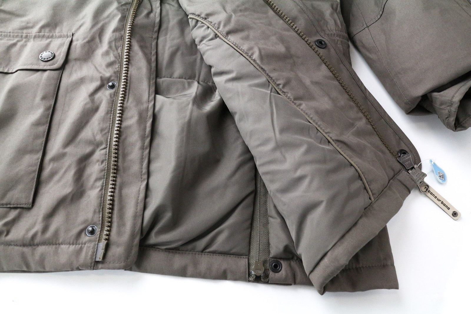 TUCANO URBANO Angus vyriška striukė su gobtuvu, ruda, su medvilnės mišinio šarva 