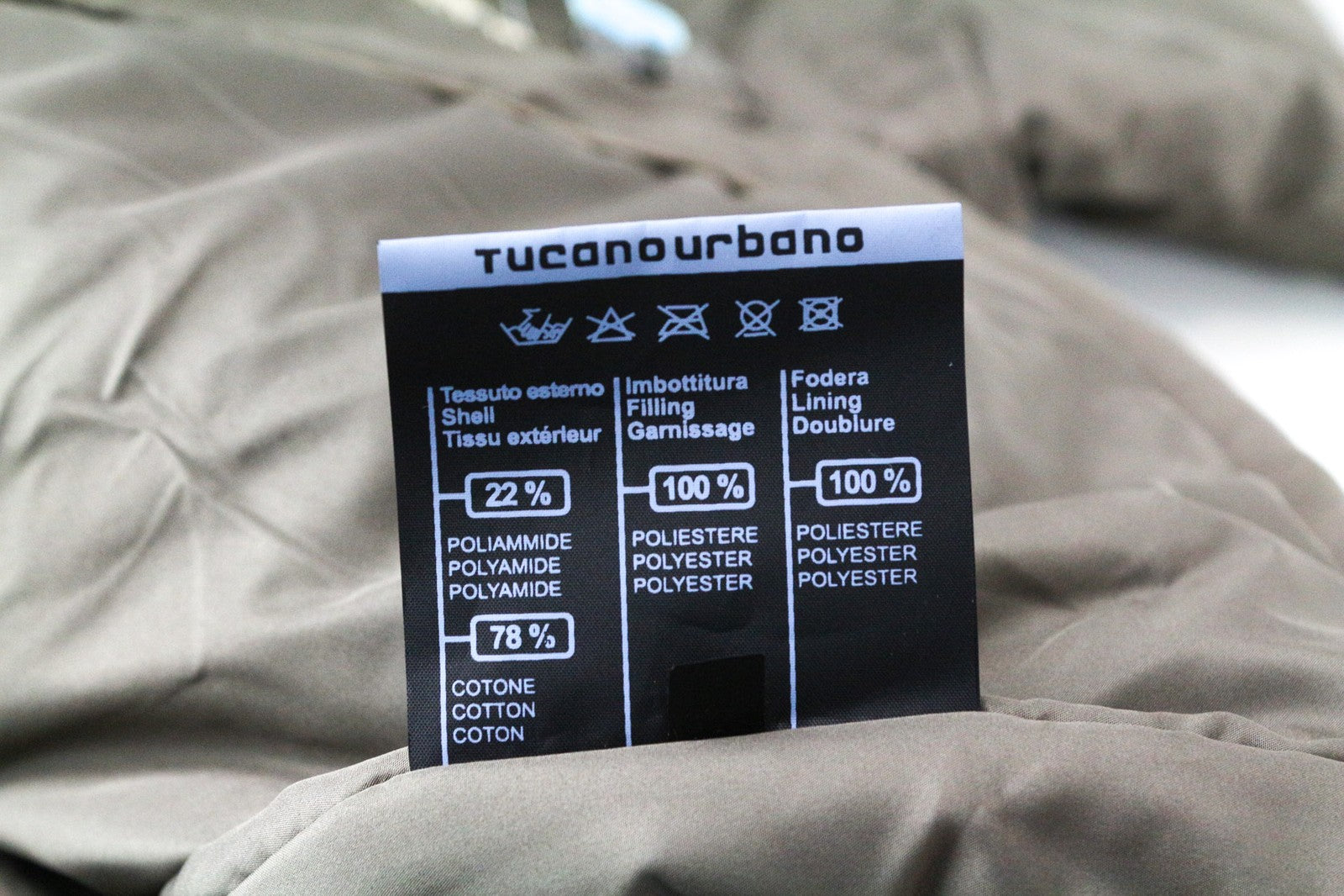 TUCANO URBANO Angus vyriška striukė su gobtuvu, ruda, su medvilnės mišinio šarva 