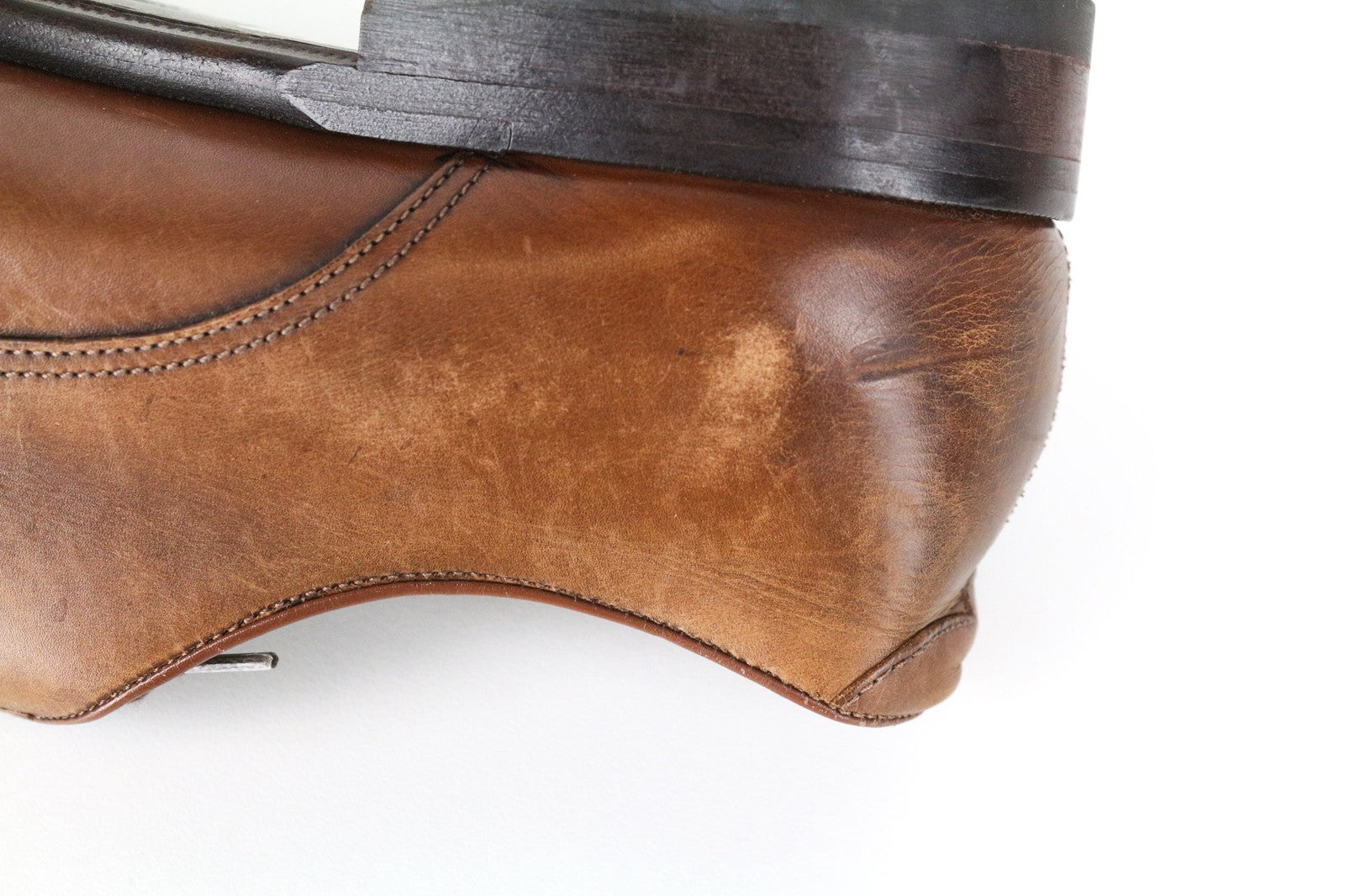 SUITSUPPLY Men's Dress Shoes EU43.5 Mid Brown Leather Low-Top Classic