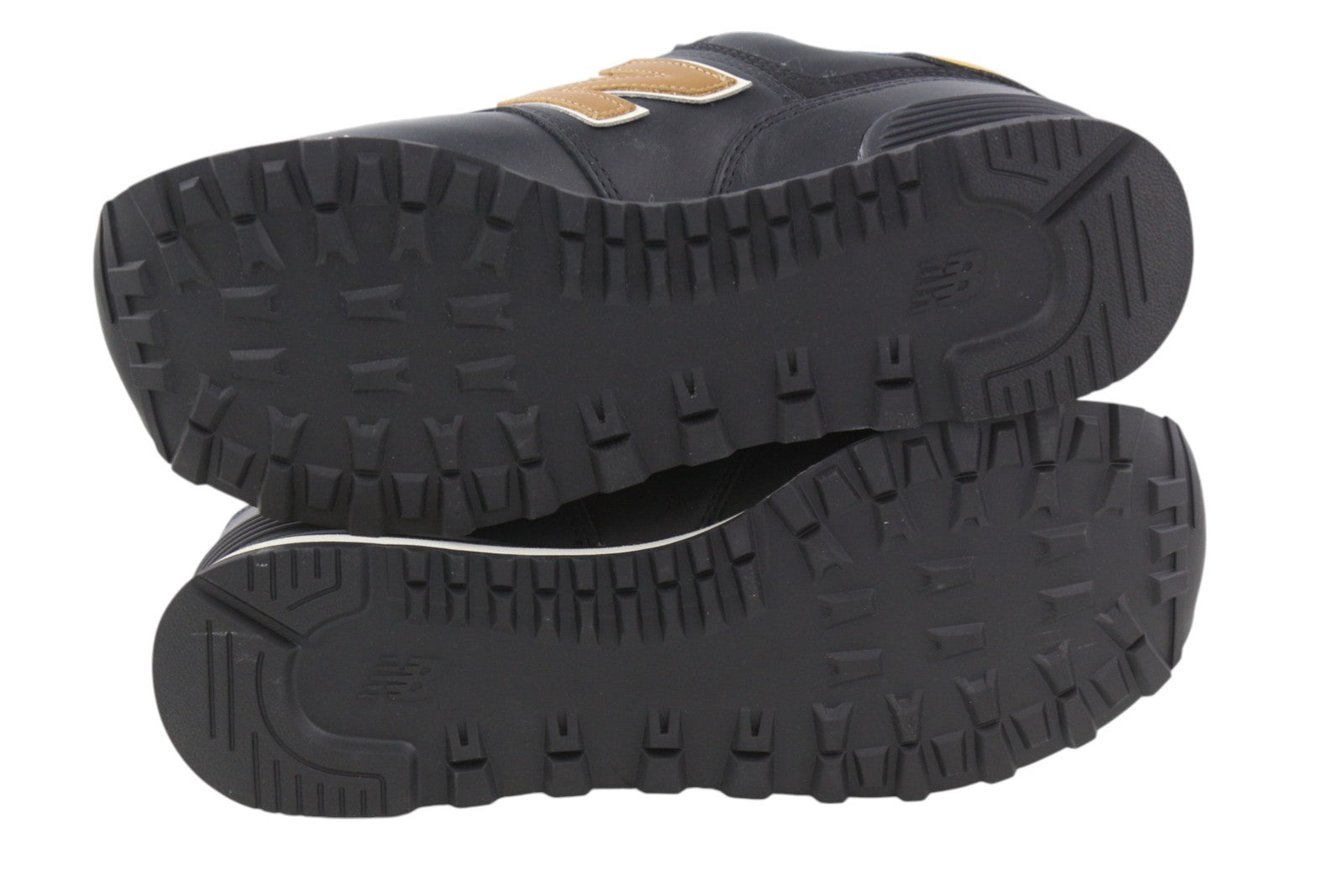 NEW BALANCE 574 vyriški sportbačiai, juodi, odiniai, žemapadžiai, nėriniuoti, patogūs, EU40.5. 