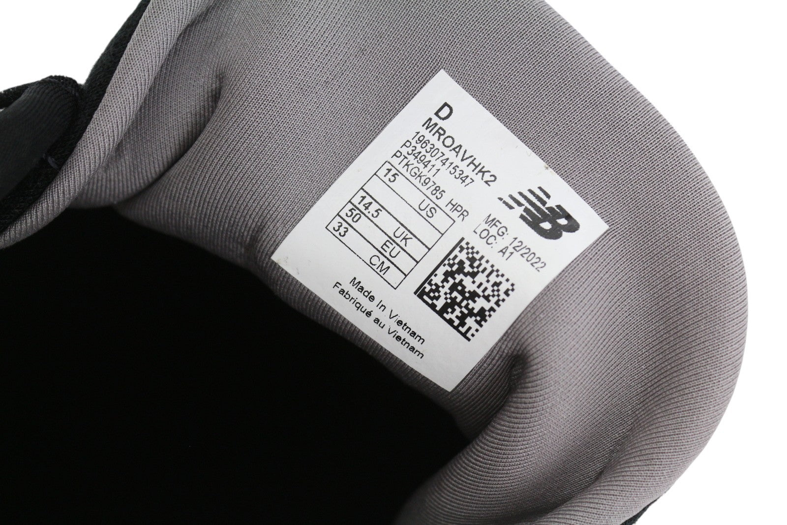 NEW BALANCE ROAV V2 vyriški sportbačiai, juodi, „Fresh Foam“ žemapadžiai sportiniai bateliai, 36,5 cm 