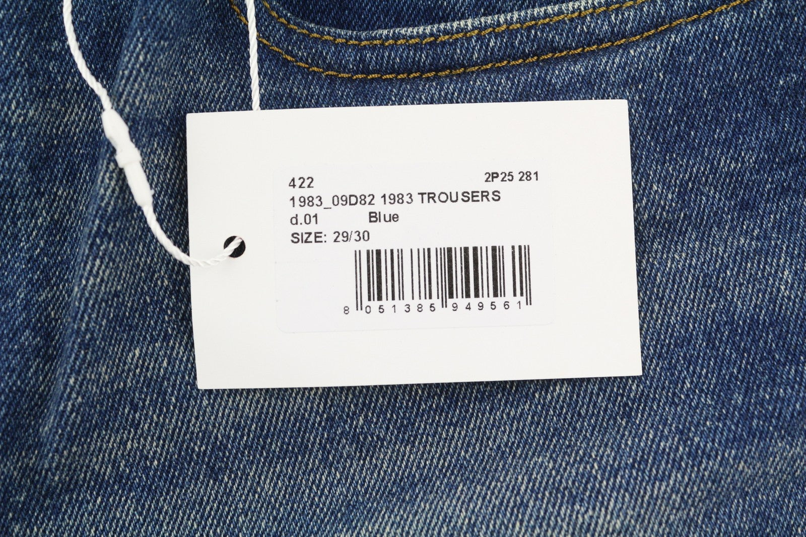 DIESEL 1983 09D82 vyriški džinsai W29/L30 mėlyni, išblukinti, aptempti, aukštu juosmeniu, užtrauktuku. 