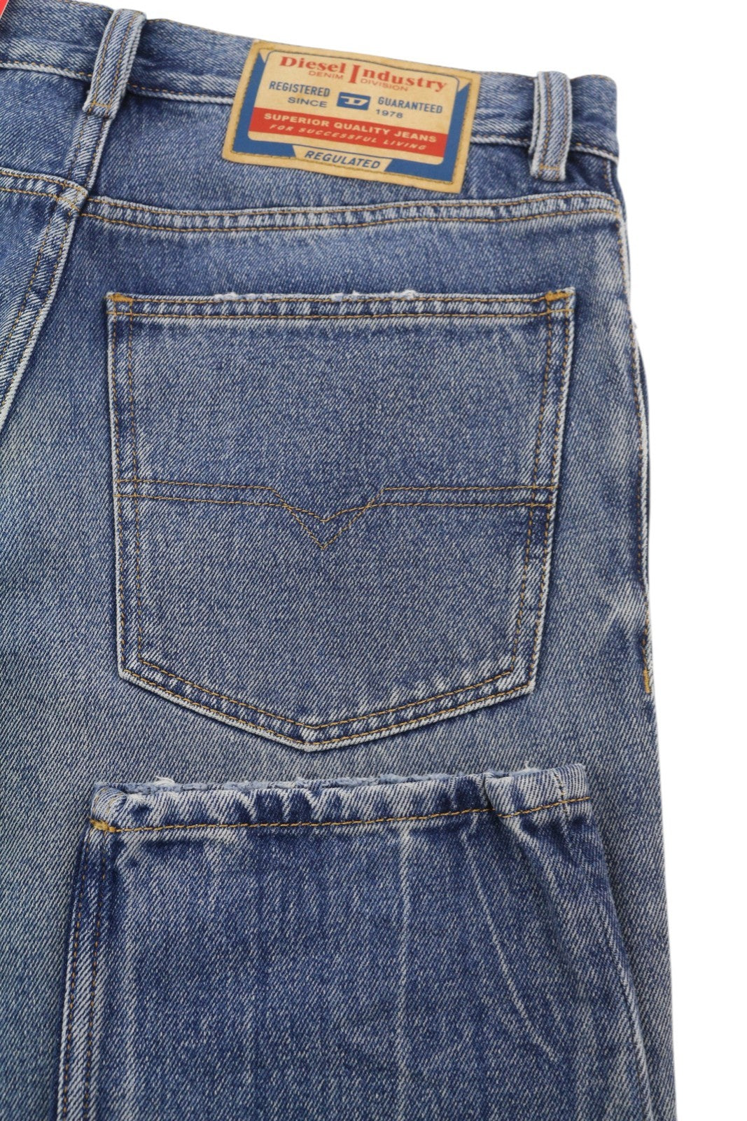 DIESEL 1995 09E02 Men Jeans W30/L32 Blue Distress Ripped Slim Straight RRP$375